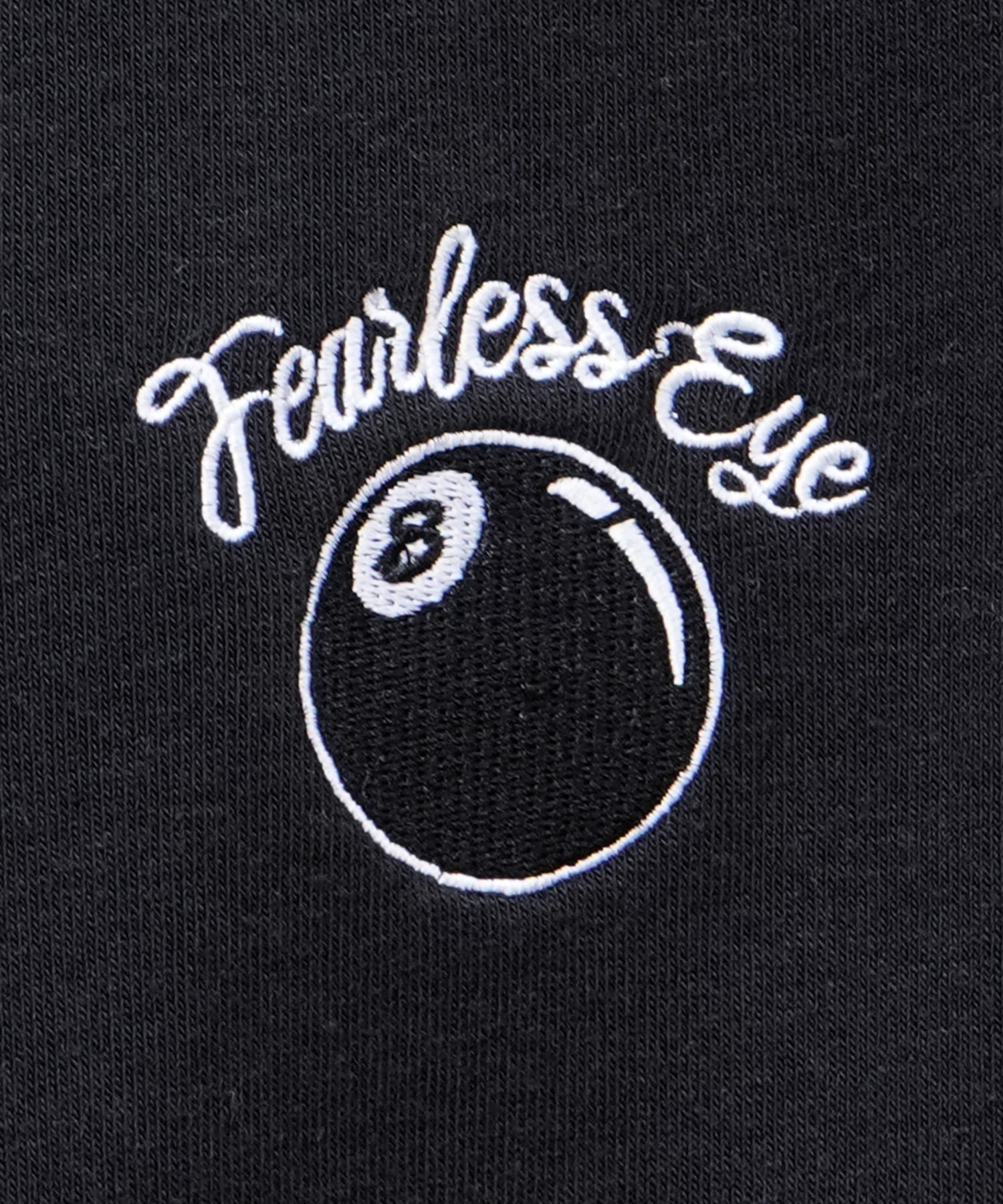 ビリヤード/ダイス ワンポイント刺繍ロゴ ビッグシルエット 裏起毛プルオーバーハーフジップスウェット