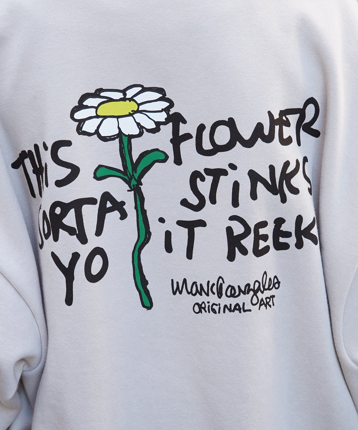 【MARK GONZALES ARTWORK COLLECTION / マーク ゴンザレス】別注 ビッグシルエット イラストバックプリント プルオーバースウェット