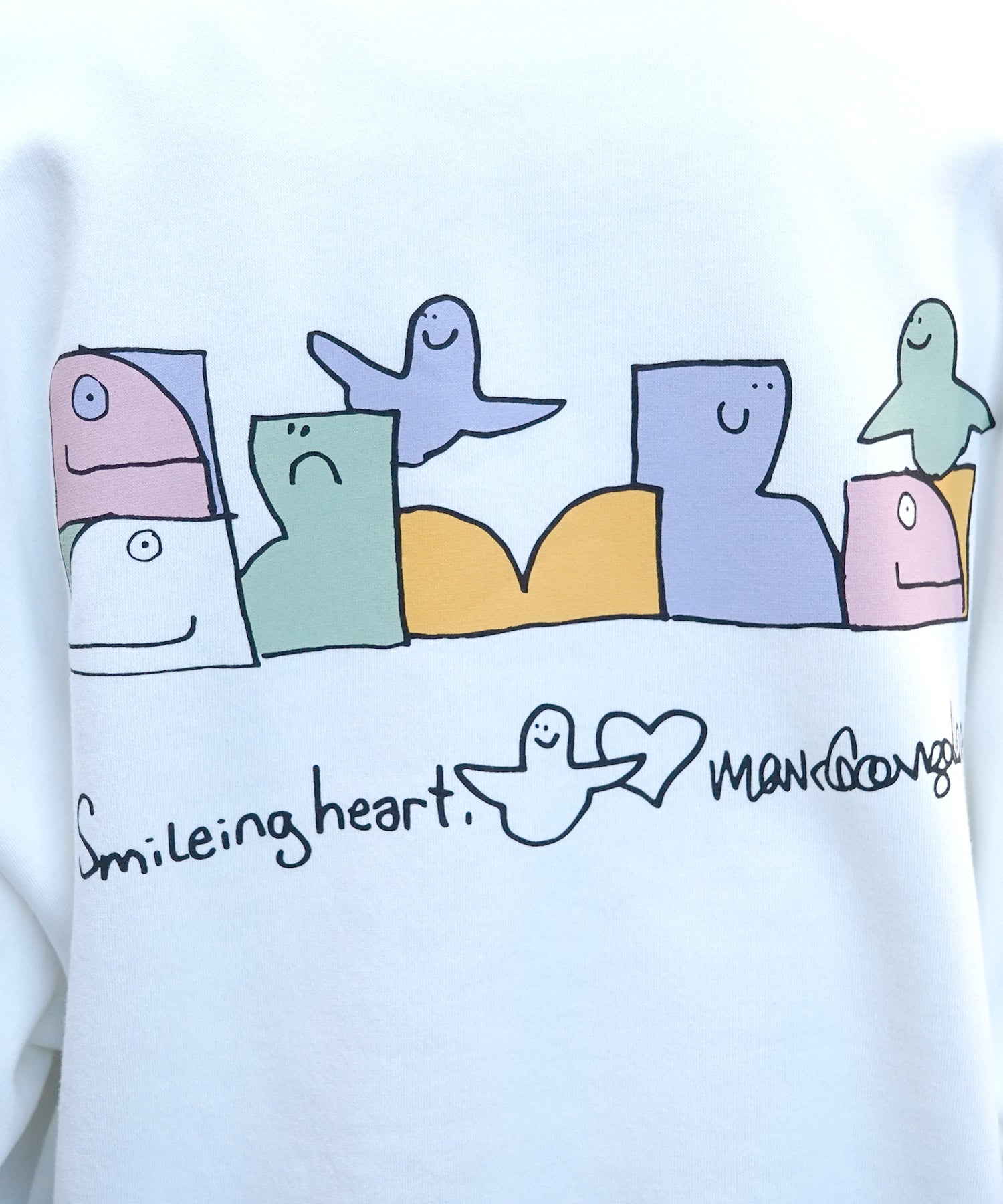 【MARK GONZALES ARTWORK COLLECTION / マーク ゴンザレス】別注 ビッグシルエット イラストバックプリント プルオーバースウェット