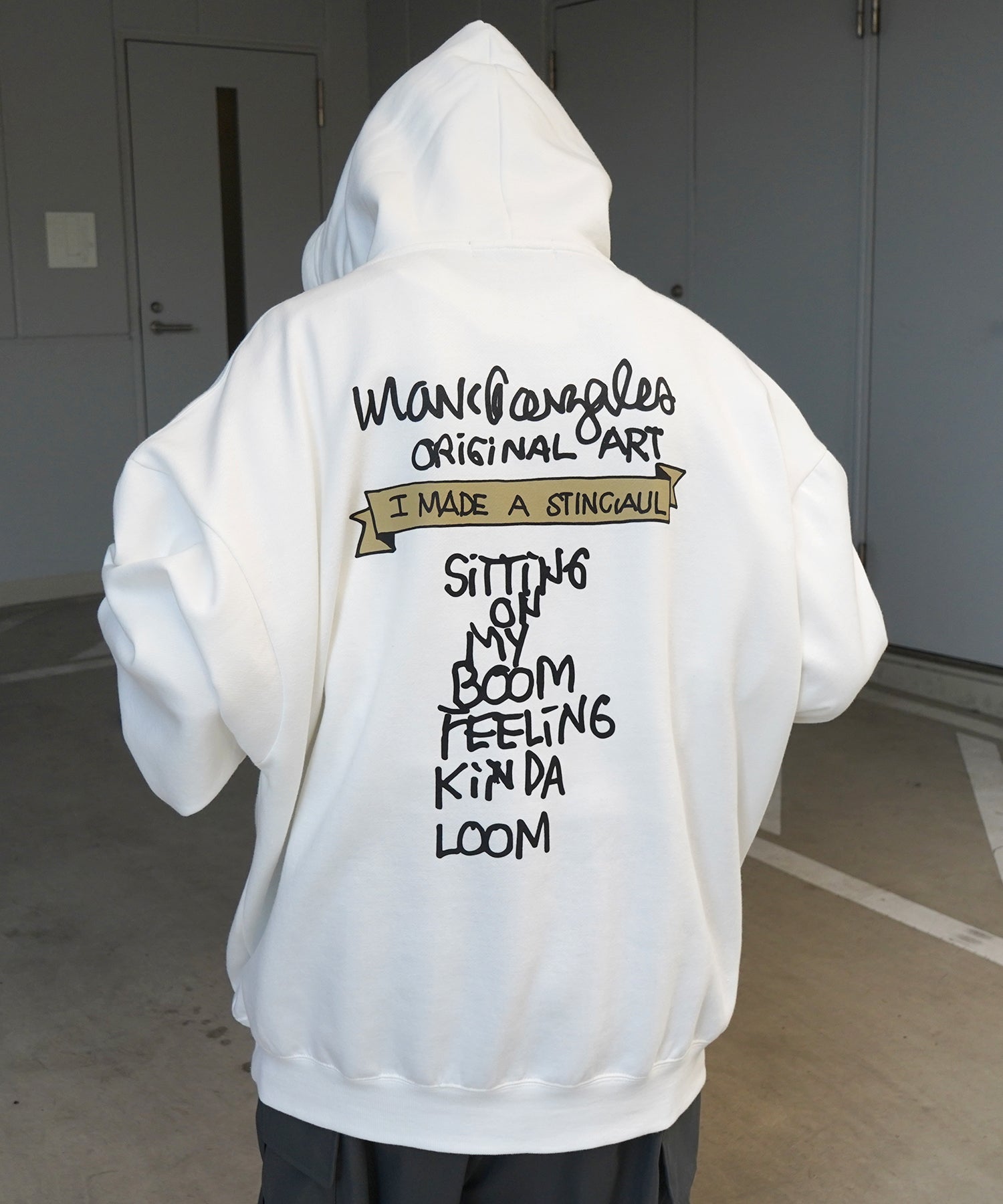 【MARK GONZALES ARTWORK COLLECTION / マーク ゴンザレス】別注 ビッグシルエット イラストバックプリント プルオーバーパーカー