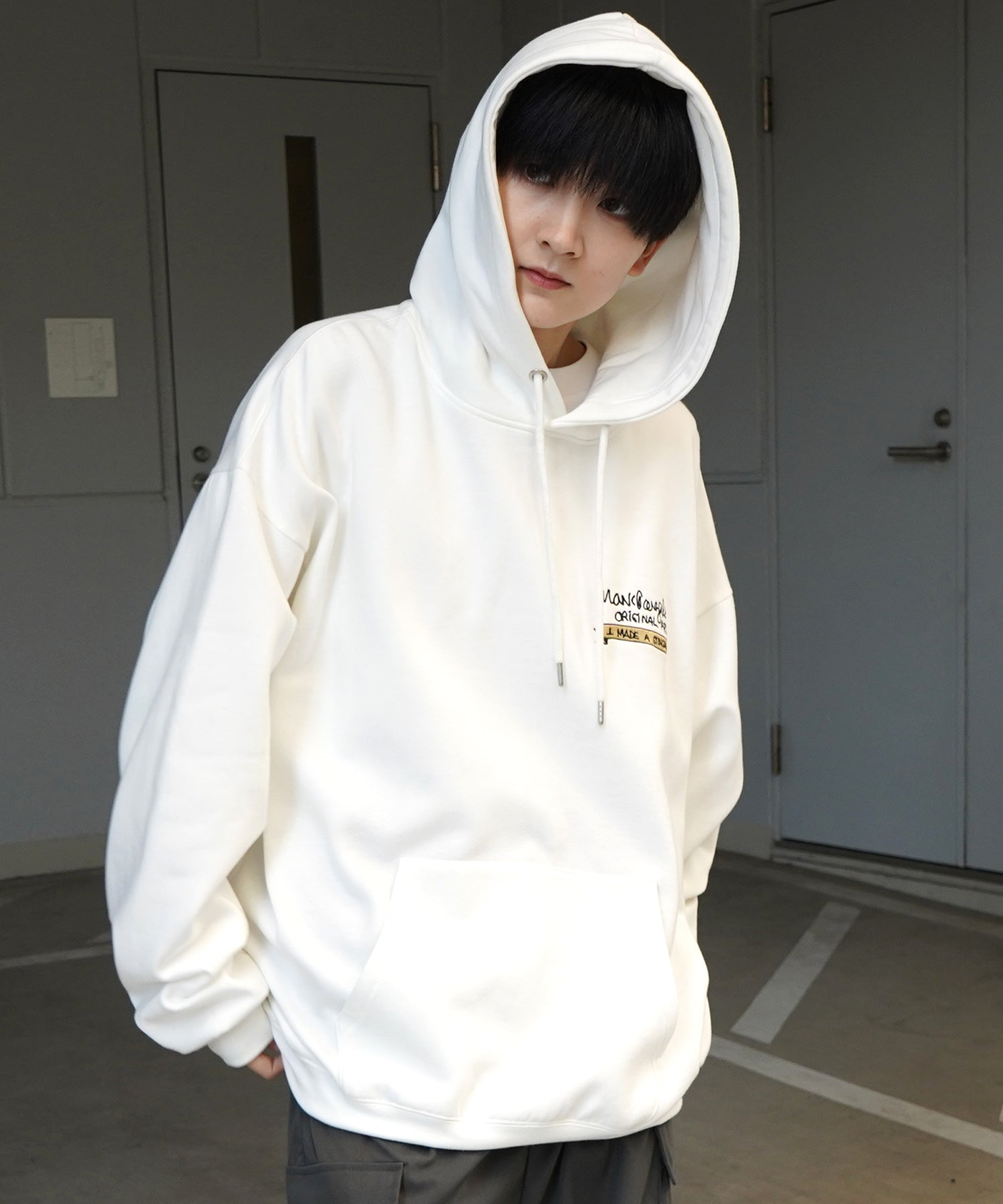 【MARK GONZALES ARTWORK COLLECTION / マーク ゴンザレス】別注 ビッグシルエット イラストバックプリント プルオーバーパーカー