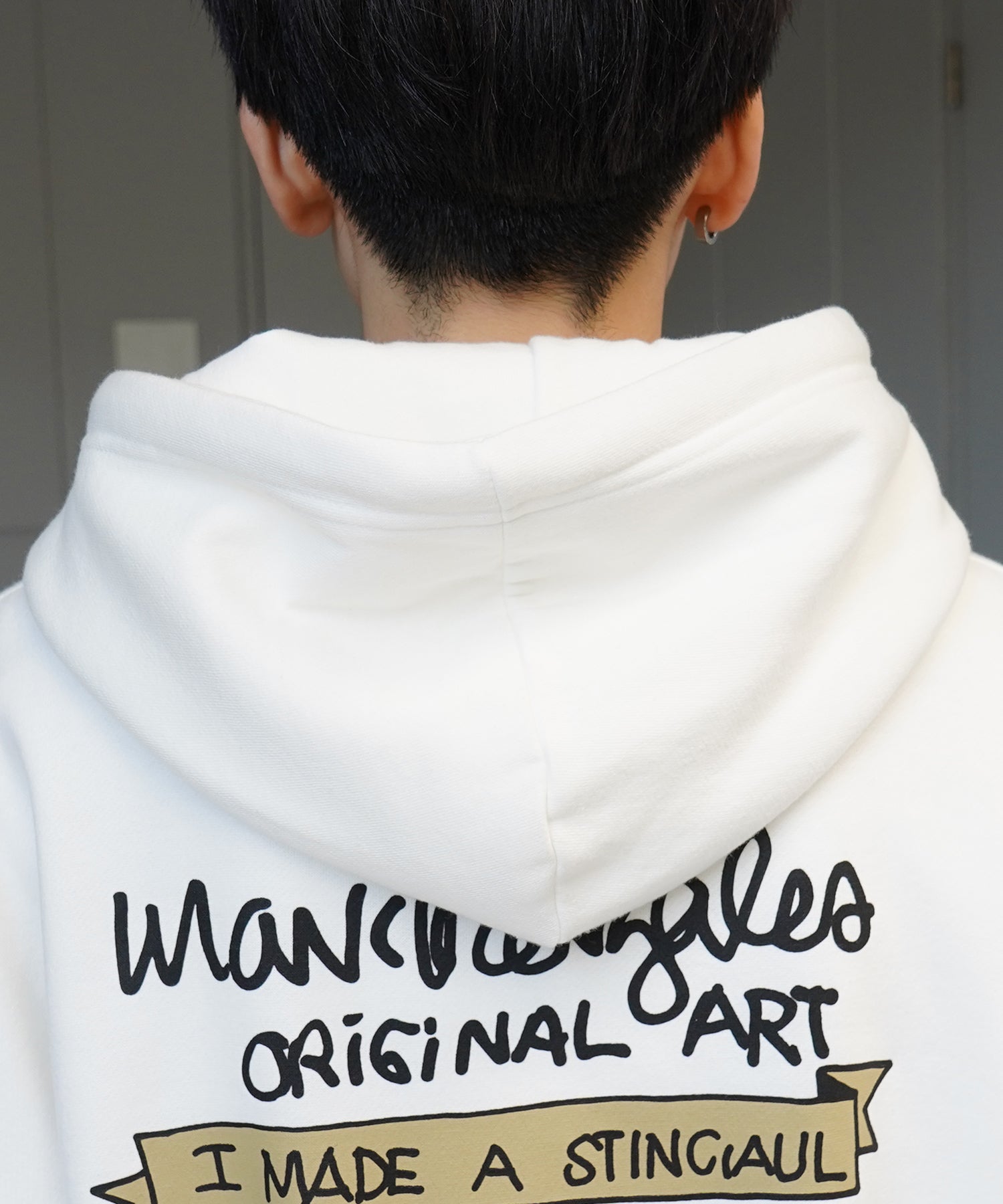 【MARK GONZALES ARTWORK COLLECTION / マーク ゴンザレス】別注 ビッグシルエット イラストバックプリント プルオーバーパーカー