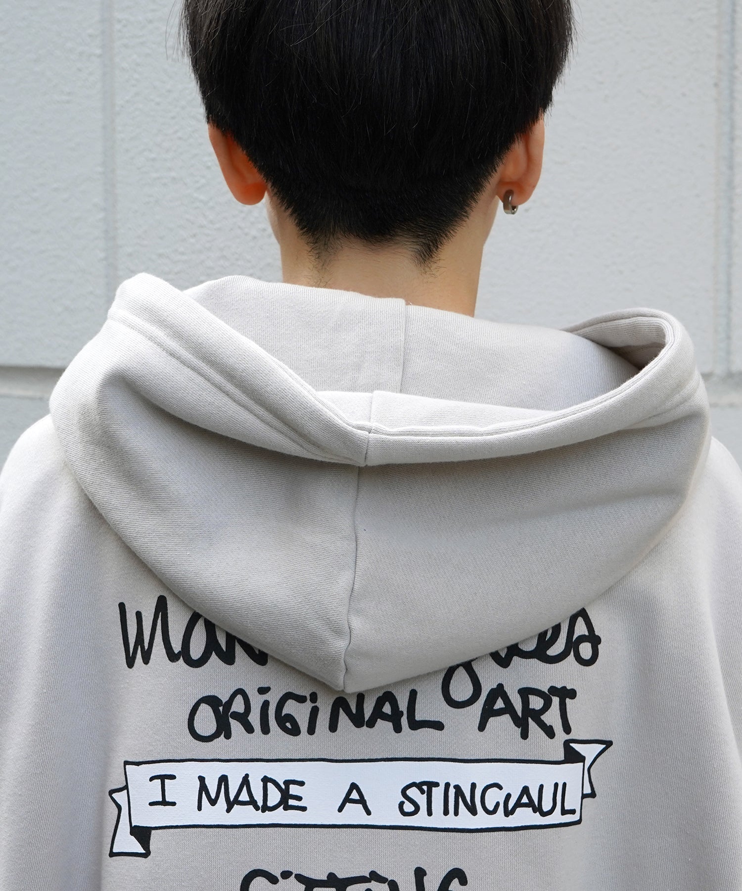 【MARK GONZALES ARTWORK COLLECTION / マーク ゴンザレス】別注 ビッグシルエット イラストバックプリント プルオーバーパーカー