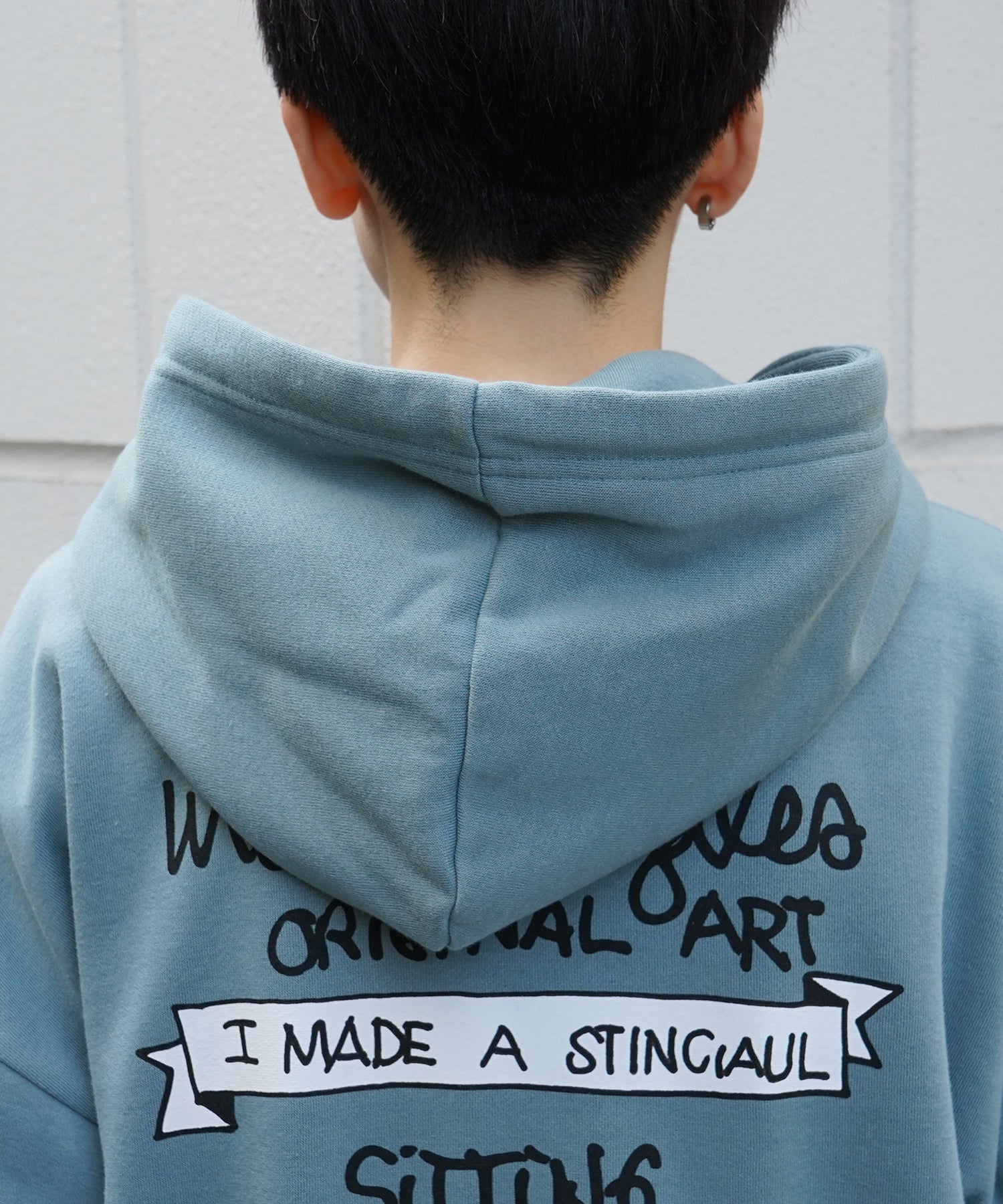 【MARK GONZALES ARTWORK COLLECTION / マーク ゴンザレス】別注 ビッグシルエット イラストバックプリント プルオーバーパーカー