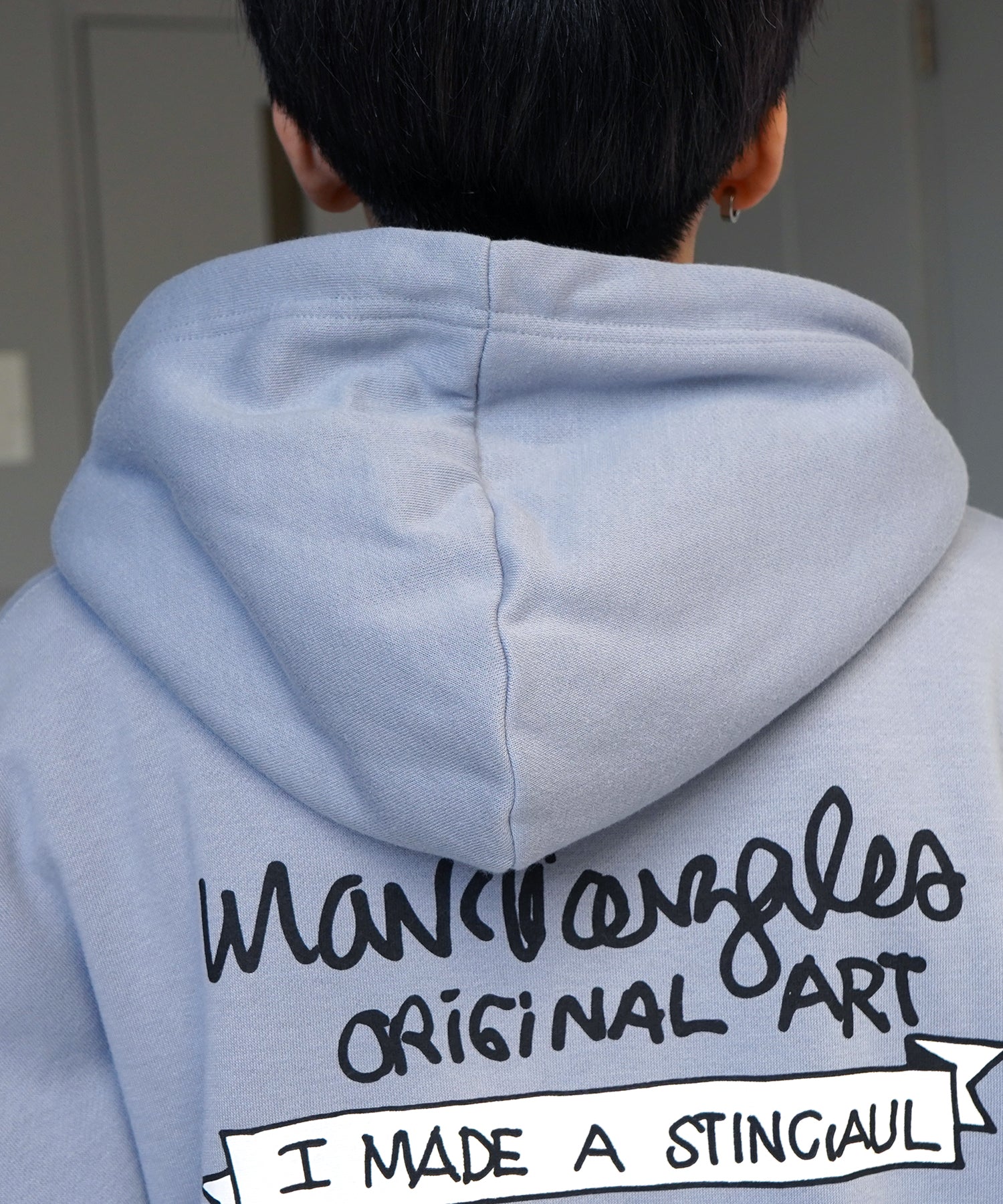 【MARK GONZALES ARTWORK COLLECTION / マーク ゴンザレス】別注 ビッグシルエット イラストバックプリント プルオーバーパーカー