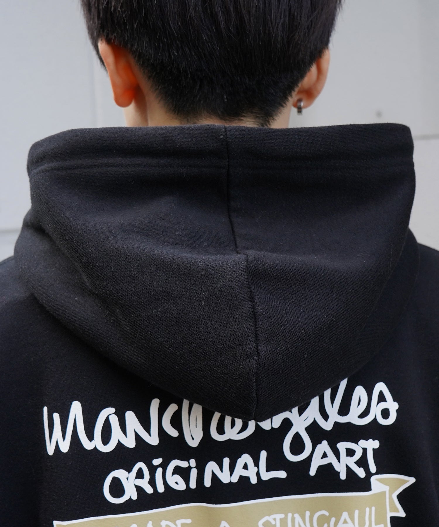【MARK GONZALES ARTWORK COLLECTION / マーク ゴンザレス】別注 ビッグシルエット イラストバックプリント プルオーバーパーカー