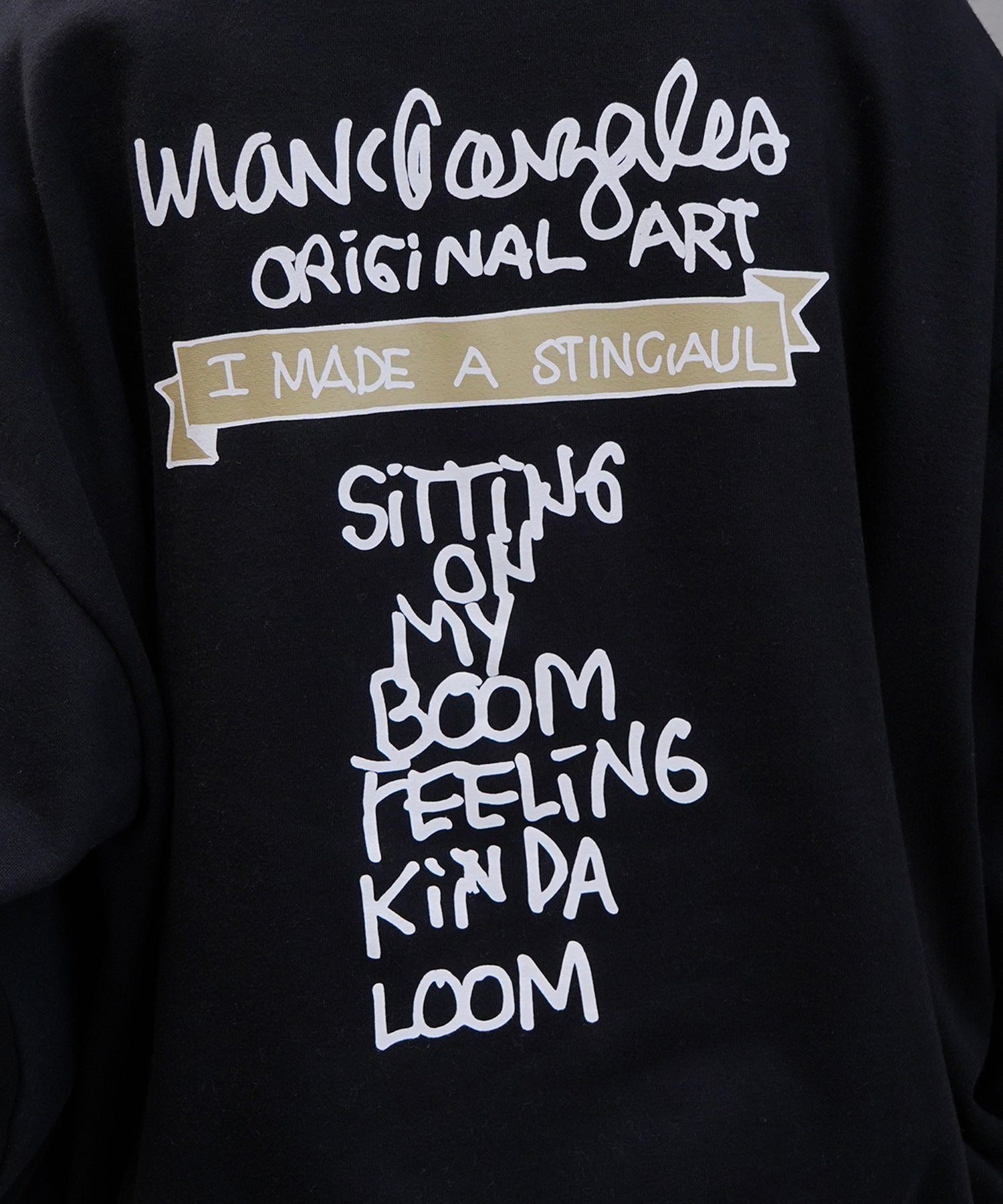 【MARK GONZALES ARTWORK COLLECTION / マーク ゴンザレス】別注 ビッグシルエット イラストバックプリント プルオーバーパーカー