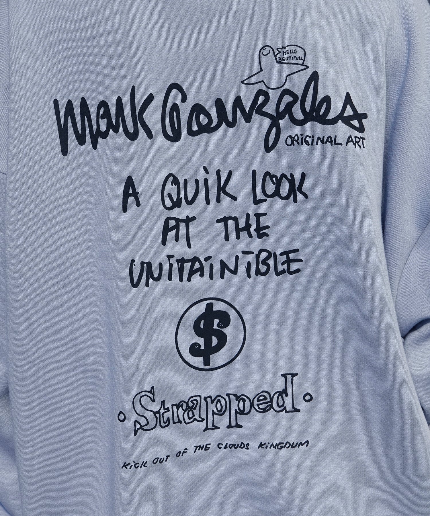 【MARK GONZALES ARTWORK COLLECTION / マーク ゴンザレス】別注 ビッグシルエット イラストバックプリント プルオーバーパーカー