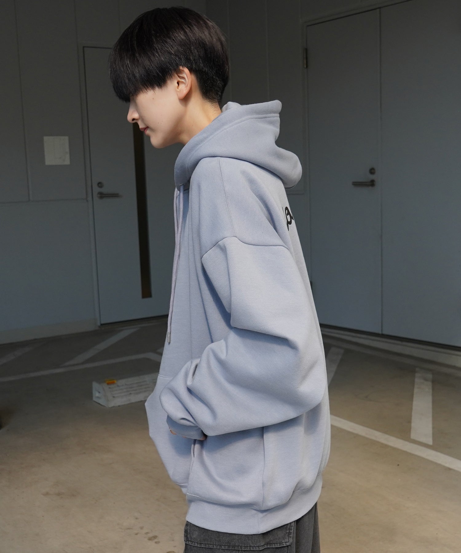 【MARK GONZALES ARTWORK COLLECTION / マーク ゴンザレス】別注 ビッグシルエット イラストバックプリント プルオーバーパーカー