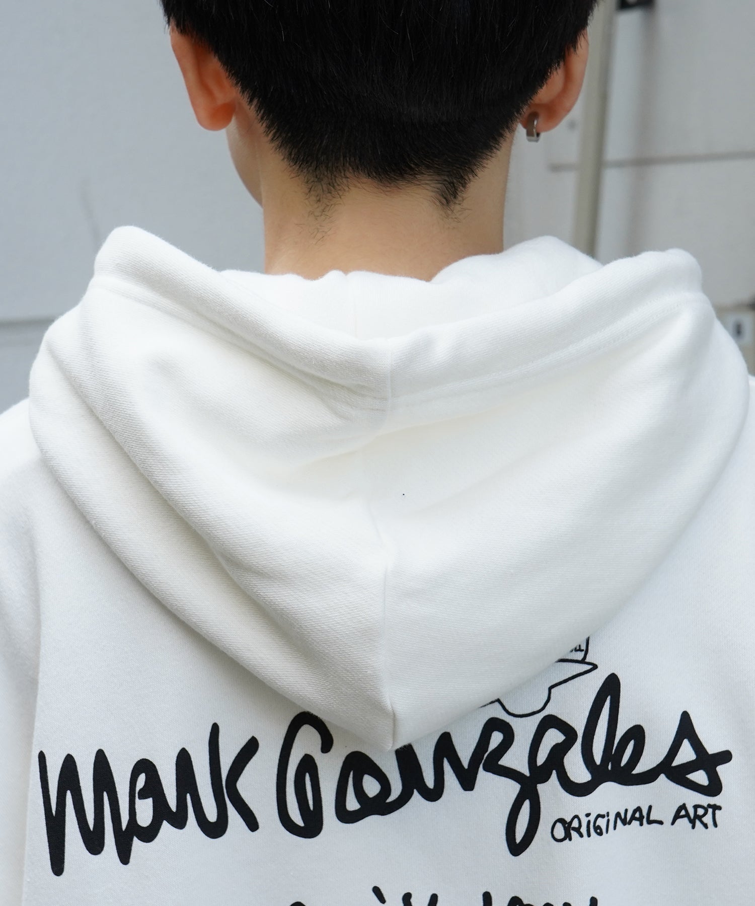 【MARK GONZALES ARTWORK COLLECTION / マーク ゴンザレス】別注 ビッグシルエット イラストバックプリント プルオーバーパーカー