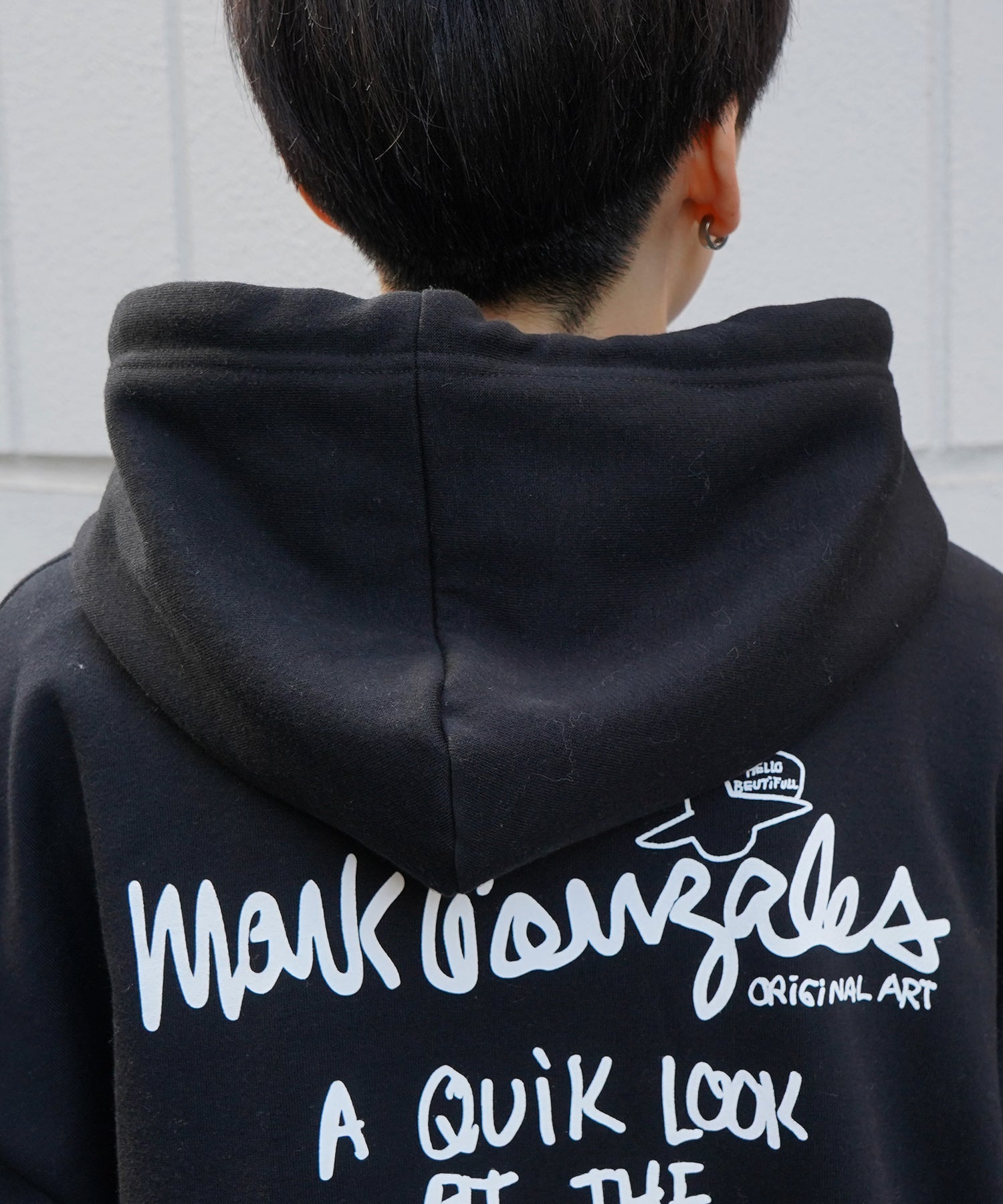 【MARK GONZALES ARTWORK COLLECTION / マーク ゴンザレス】別注 ビッグシルエット イラストバックプリント プルオーバーパーカー