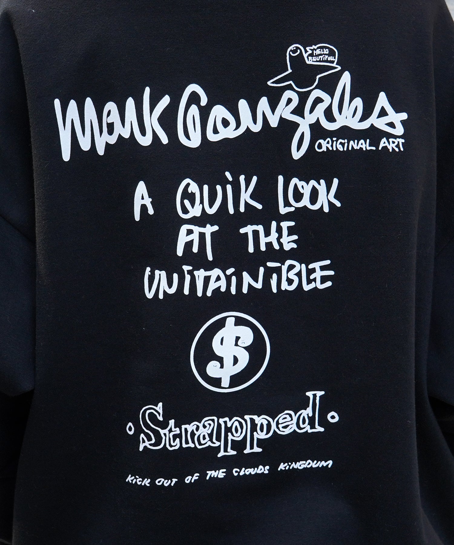 【MARK GONZALES ARTWORK COLLECTION / マーク ゴンザレス】別注 ビッグシルエット イラストバックプリント プルオーバーパーカー