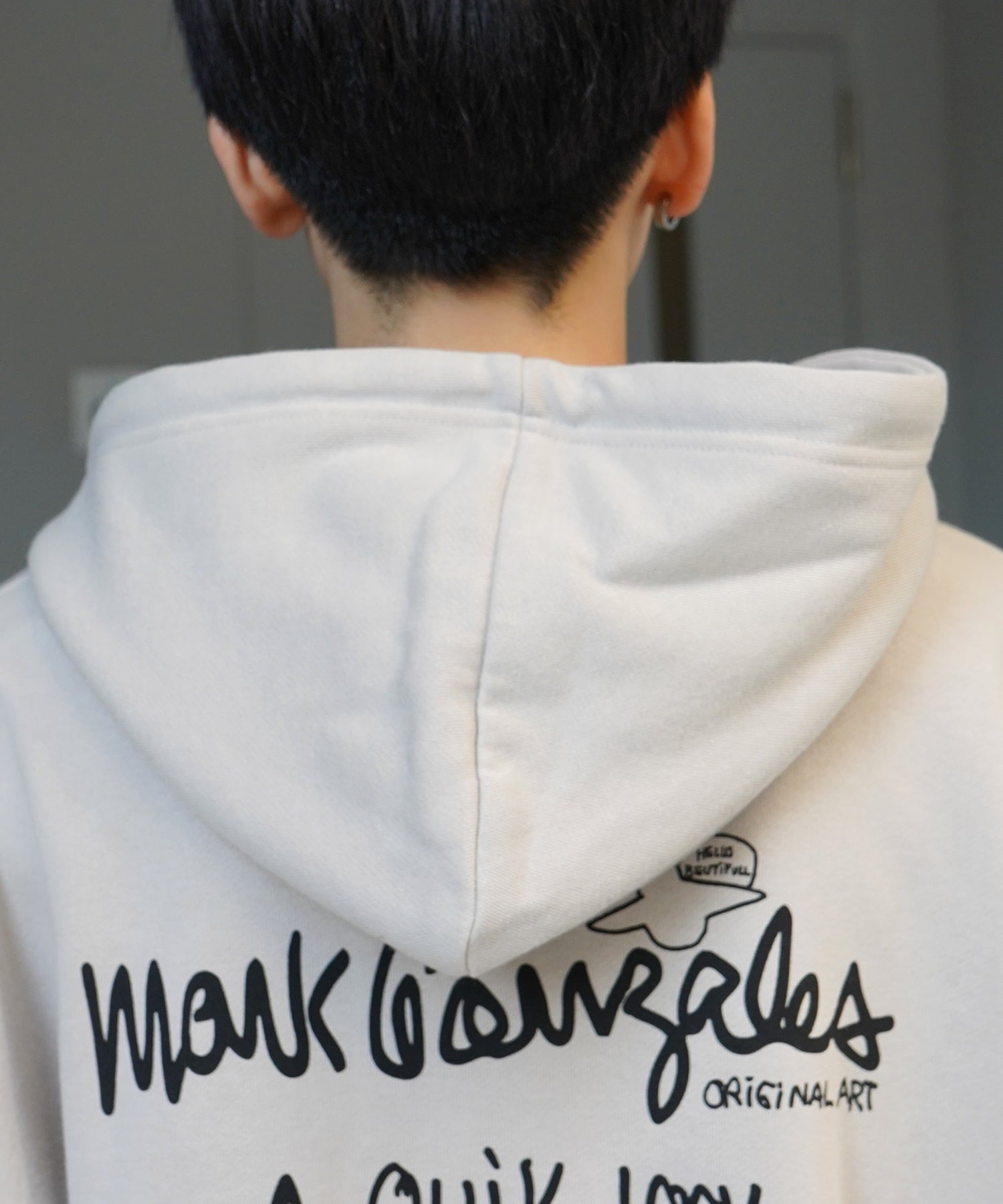 【MARK GONZALES ARTWORK COLLECTION / マーク ゴンザレス】別注 ビッグシルエット イラストバックプリント プルオーバーパーカー