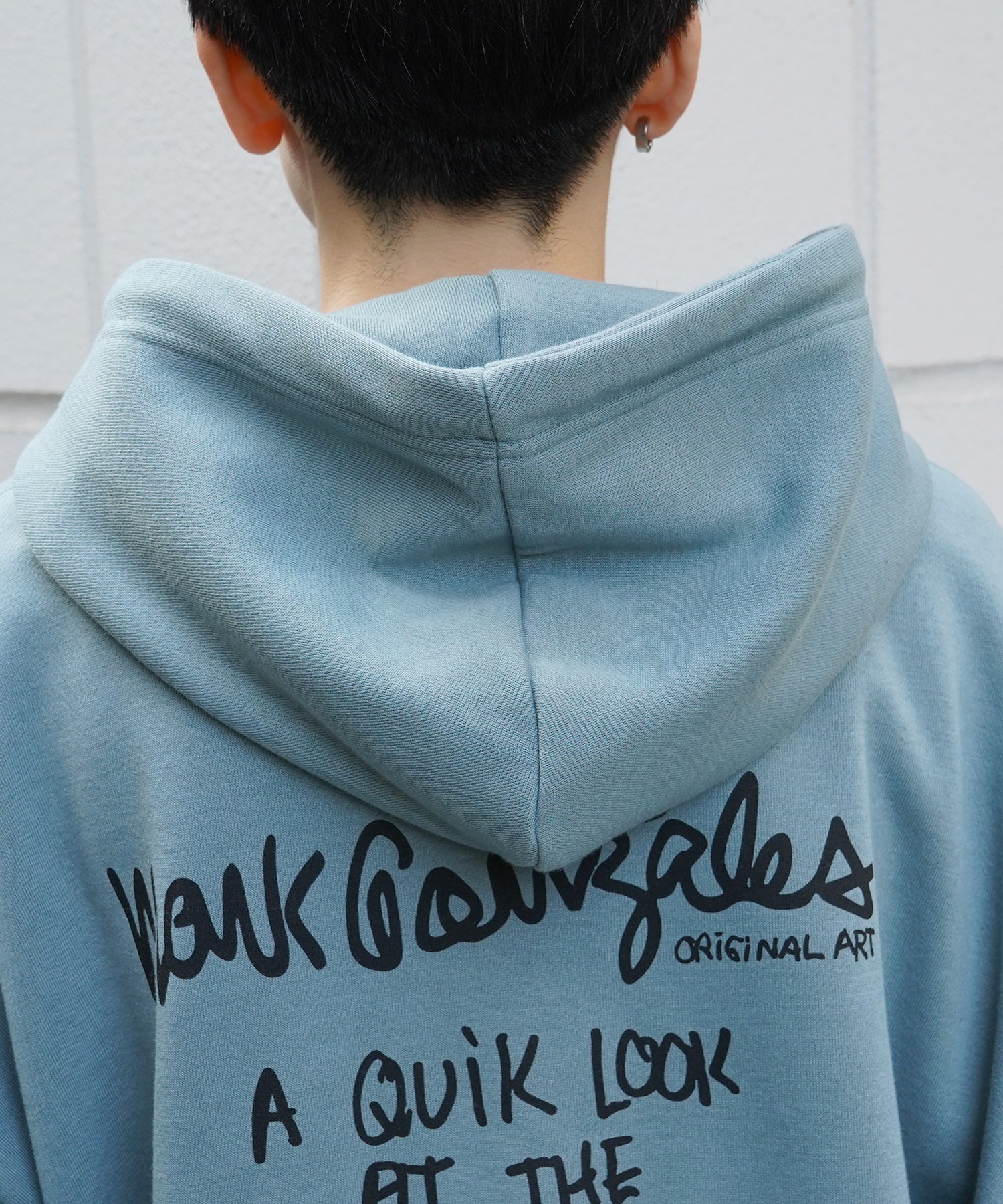 【MARK GONZALES ARTWORK COLLECTION / マーク ゴンザレス】別注 ビッグシルエット イラストバックプリント プルオーバーパーカー