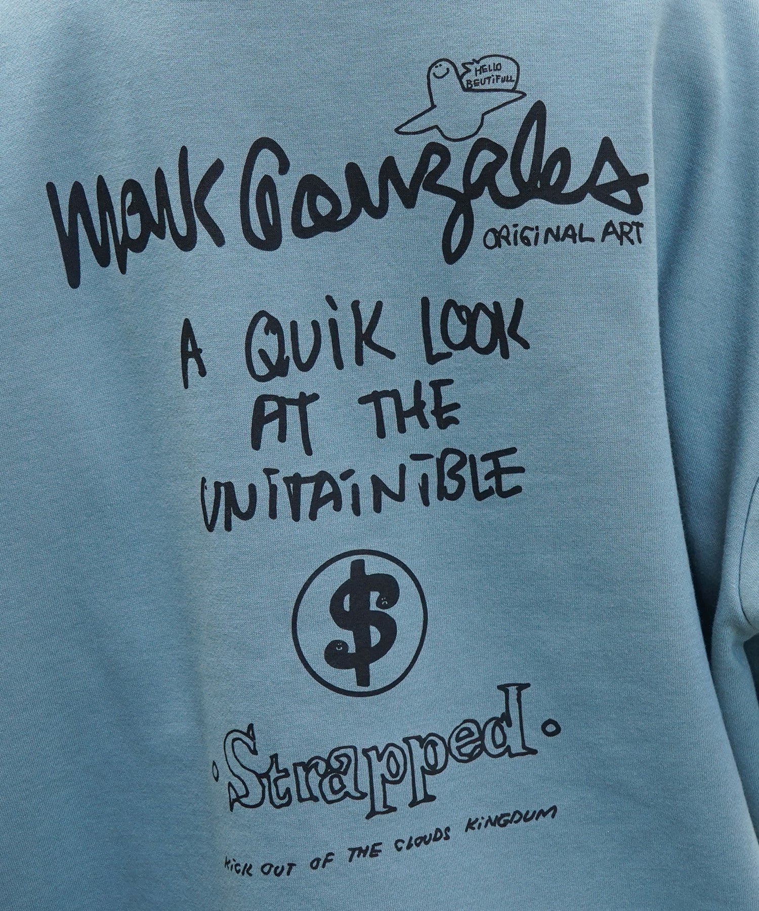 【MARK GONZALES ARTWORK COLLECTION / マーク ゴンザレス】別注 ビッグシルエット イラストバックプリント プルオーバーパーカー