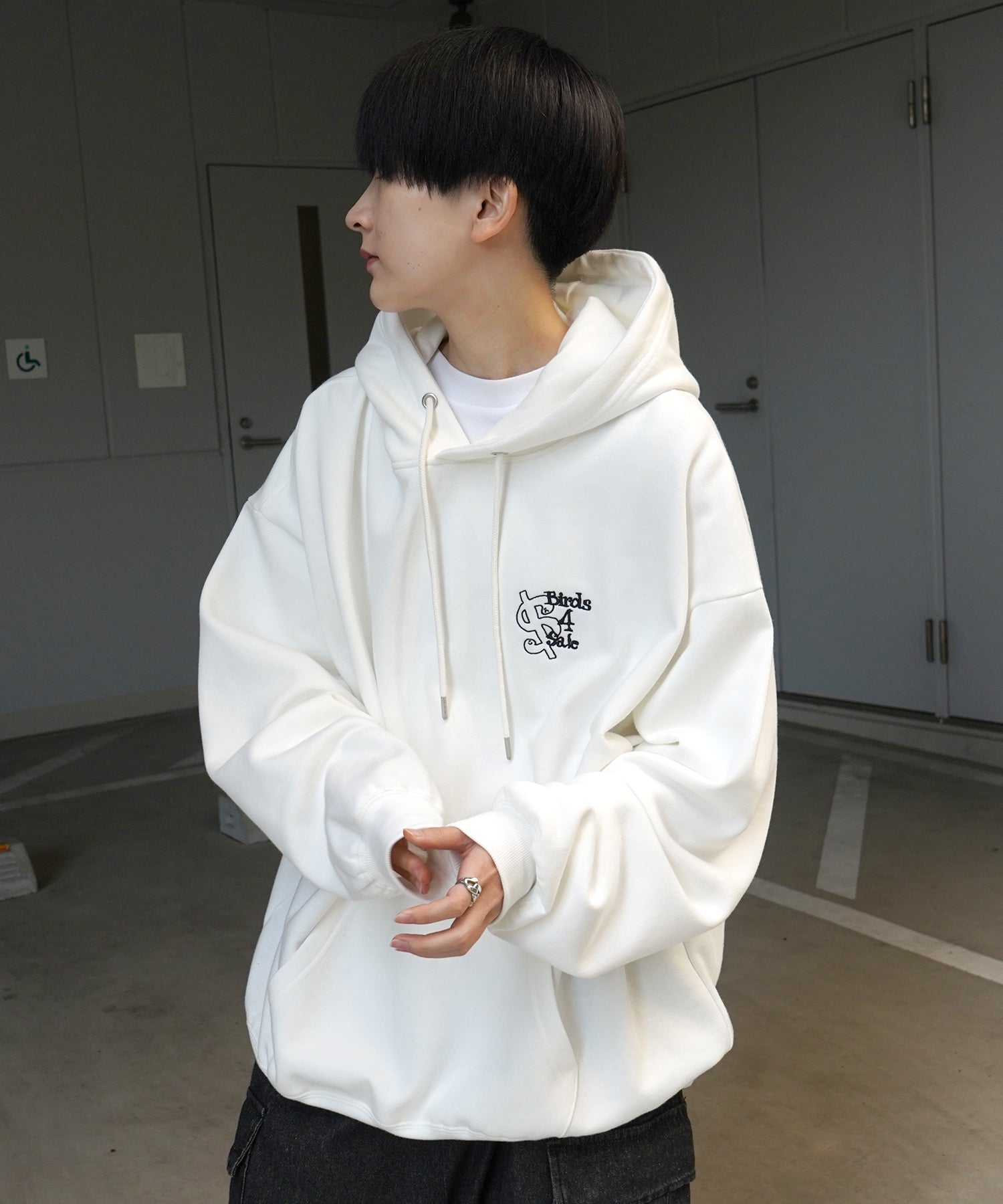 【MARK GONZALES ARTWORK COLLECTION / マーク ゴンザレス】別注 ビッグシルエット イラストバックプリント プルオーバーパーカー