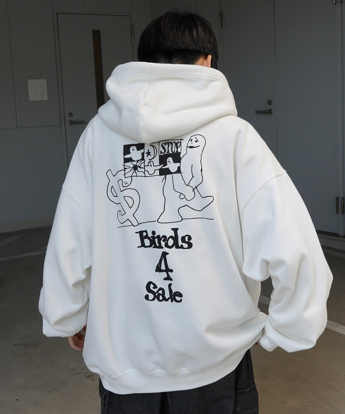 【MARK GONZALES ARTWORK COLLECTION / マーク ゴンザレス】別注 ビッグシルエット イラストバックプリント プルオーバーパーカー