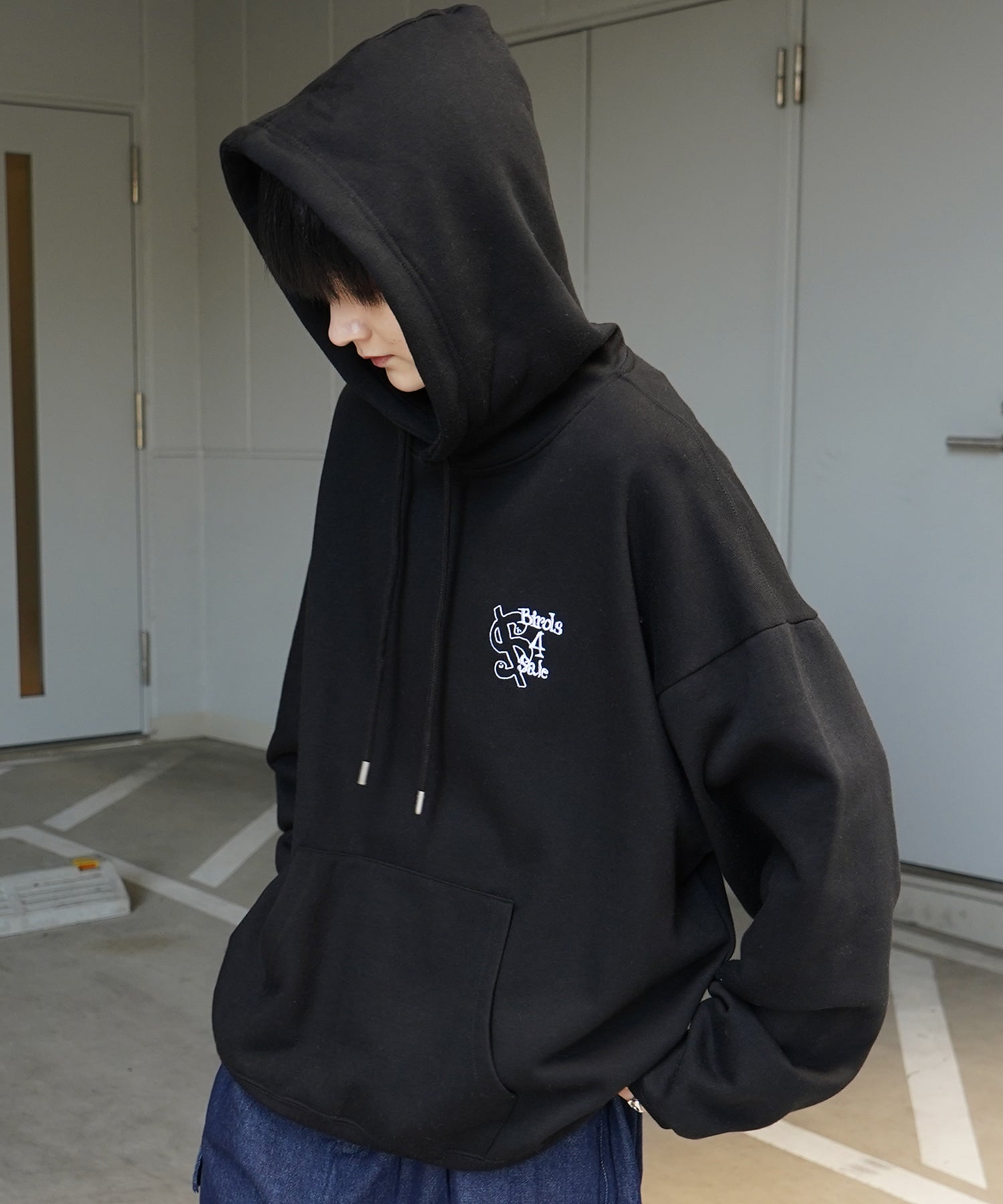 【MARK GONZALES ARTWORK COLLECTION / マーク ゴンザレス】別注 ビッグシルエット イラストバックプリント プルオーバーパーカー
