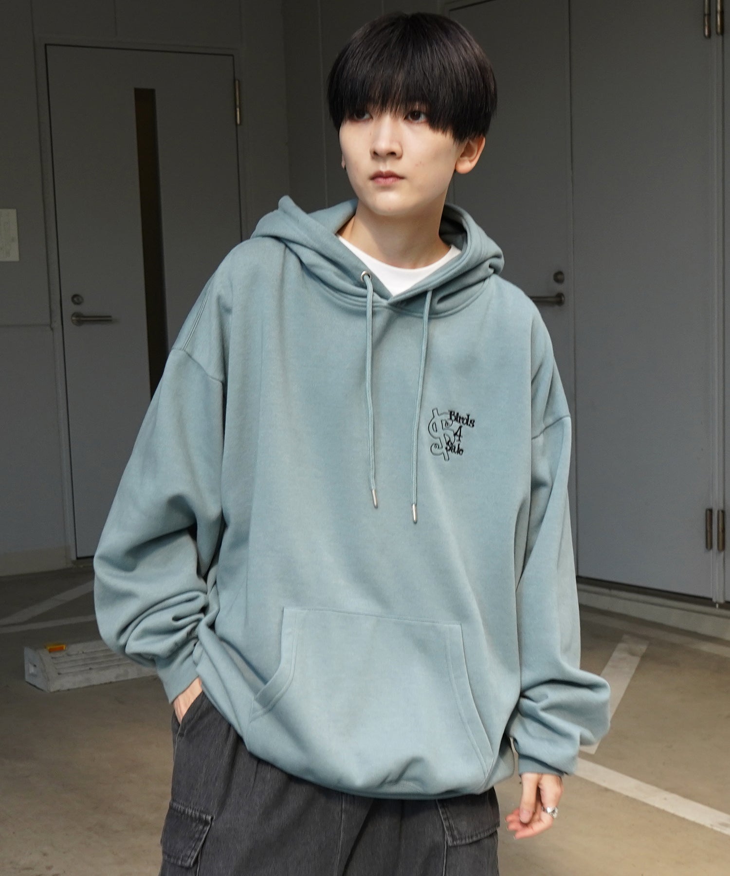 【MARK GONZALES ARTWORK COLLECTION / マーク ゴンザレス】別注 ビッグシルエット イラストバックプリント プルオーバーパーカー