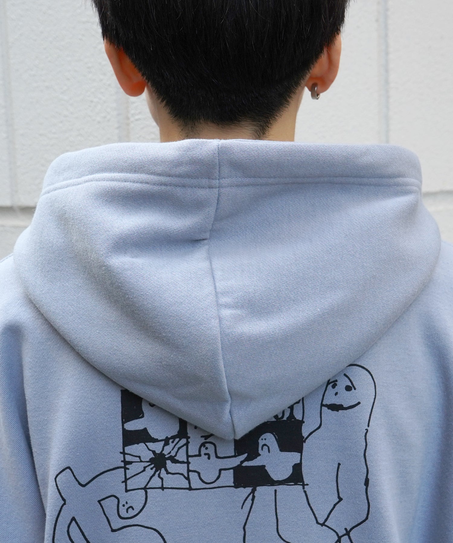 【MARK GONZALES ARTWORK COLLECTION / マーク ゴンザレス】別注 ビッグシルエット イラストバックプリント プルオーバーパーカー