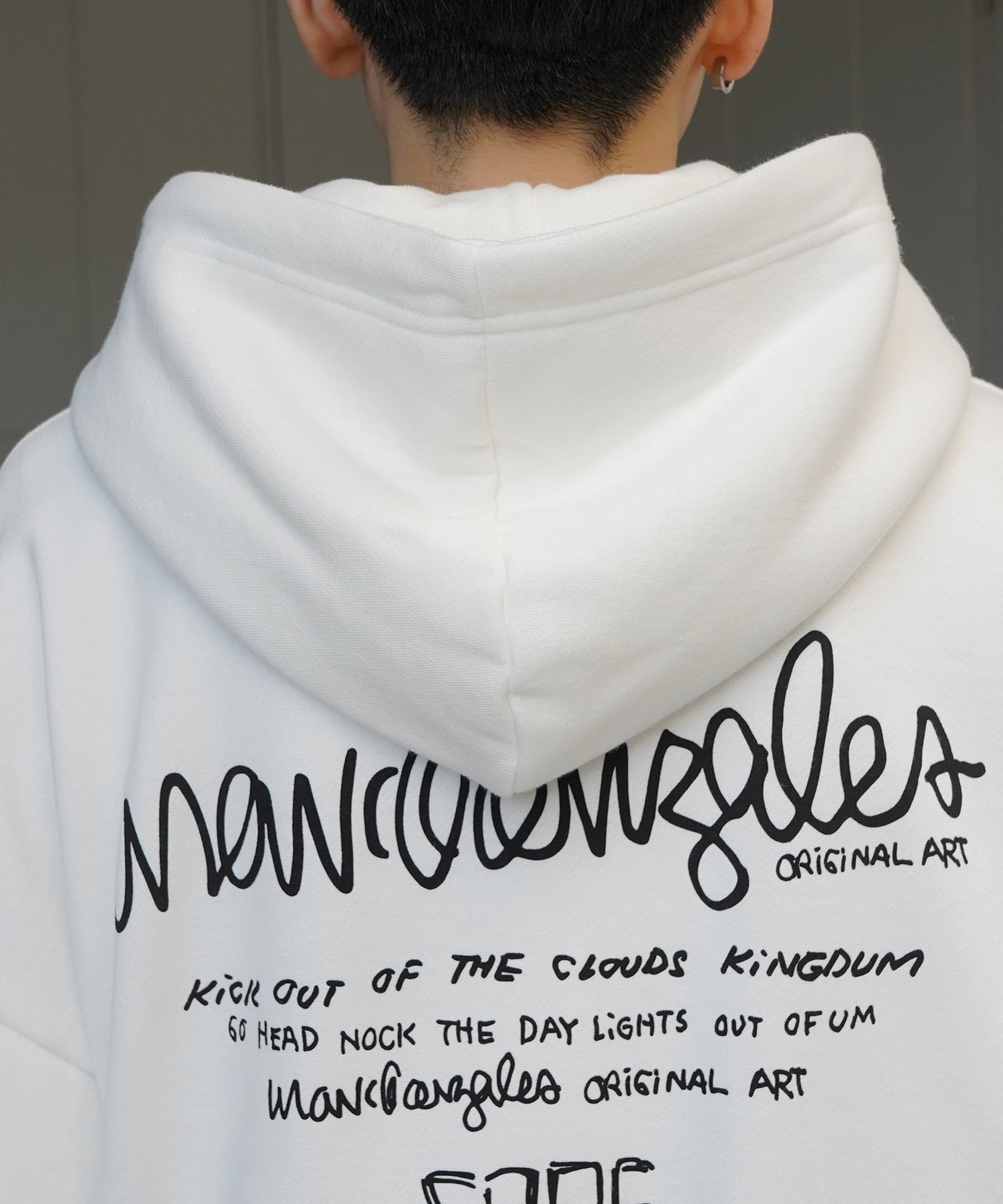 【MARK GONZALES ARTWORK COLLECTION / マーク ゴンザレス】別注 ビッグシルエット イラストバックプリント プルオーバーパーカー