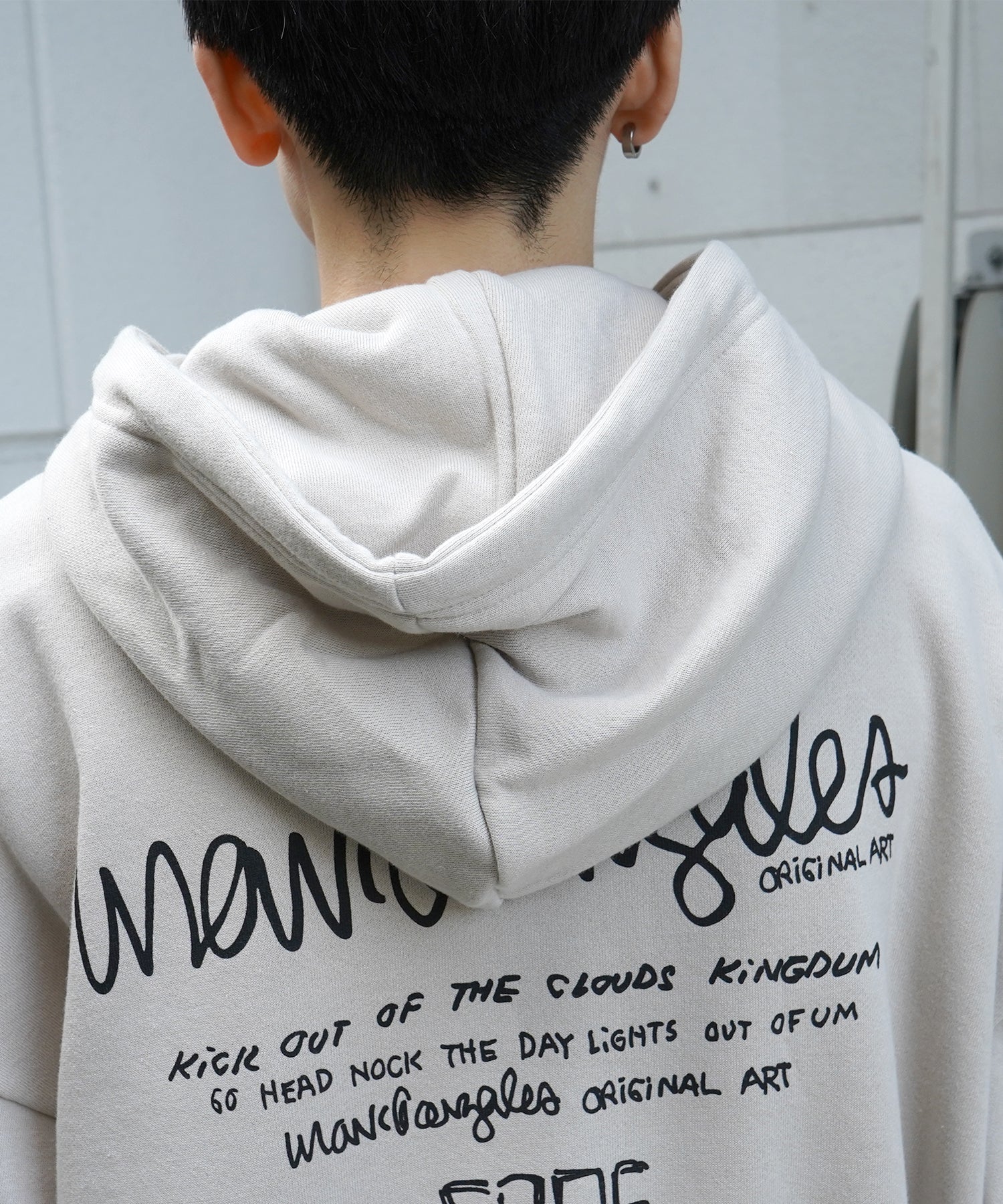 【MARK GONZALES ARTWORK COLLECTION / マーク ゴンザレス】別注 ビッグシルエット イラストバックプリント プルオーバーパーカー