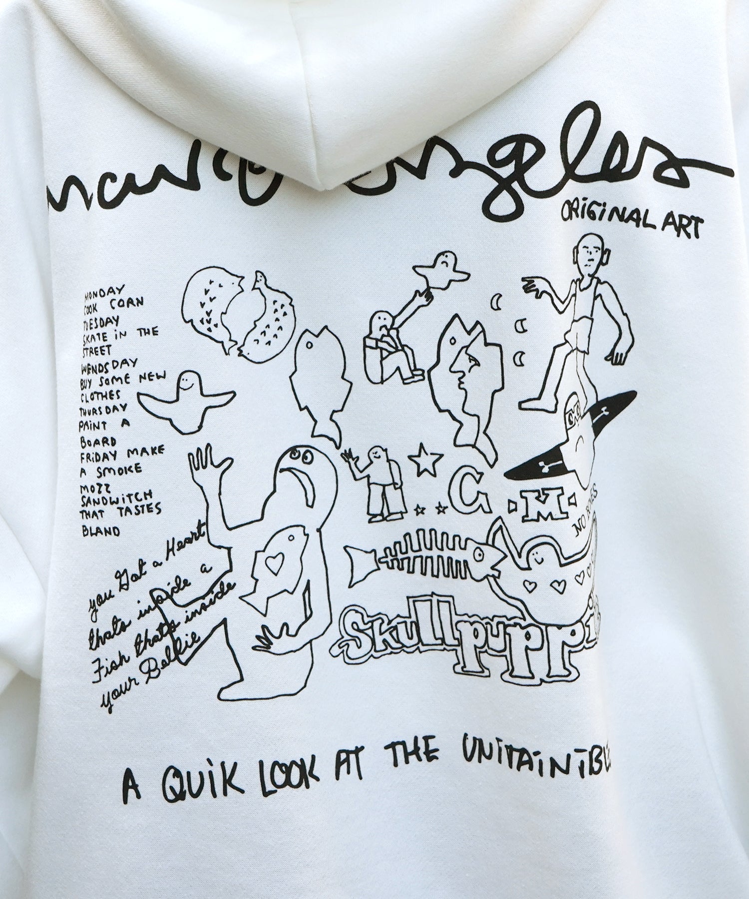 【MARK GONZALES ARTWORK COLLECTION / マーク ゴンザレス】別注 ビッグシルエット イラストバックプリント プルオーバーパーカー