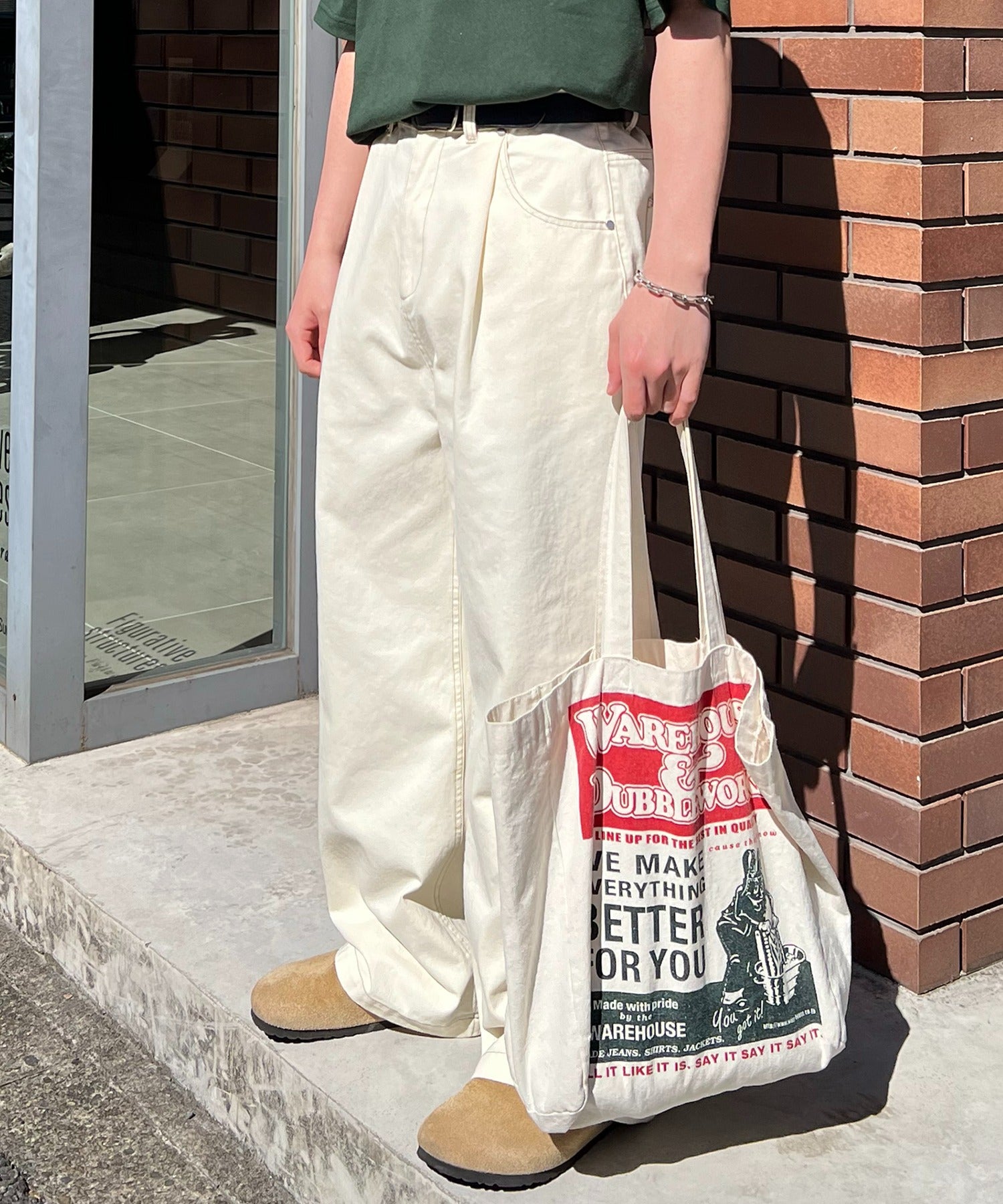 24SS ナチュラルシルエット カツラギワイドパンツ