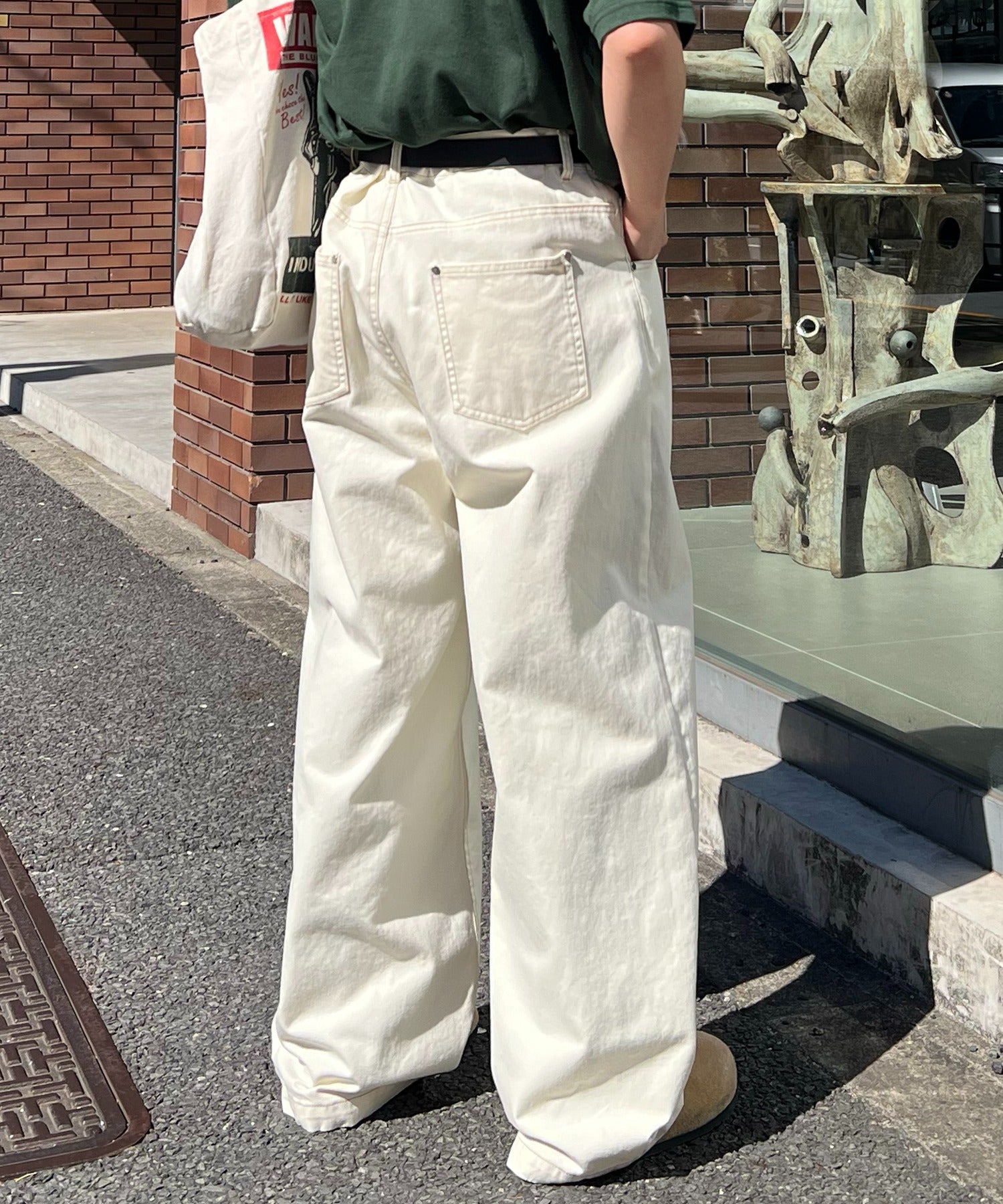 24SS ナチュラルシルエット カツラギワイドパンツ