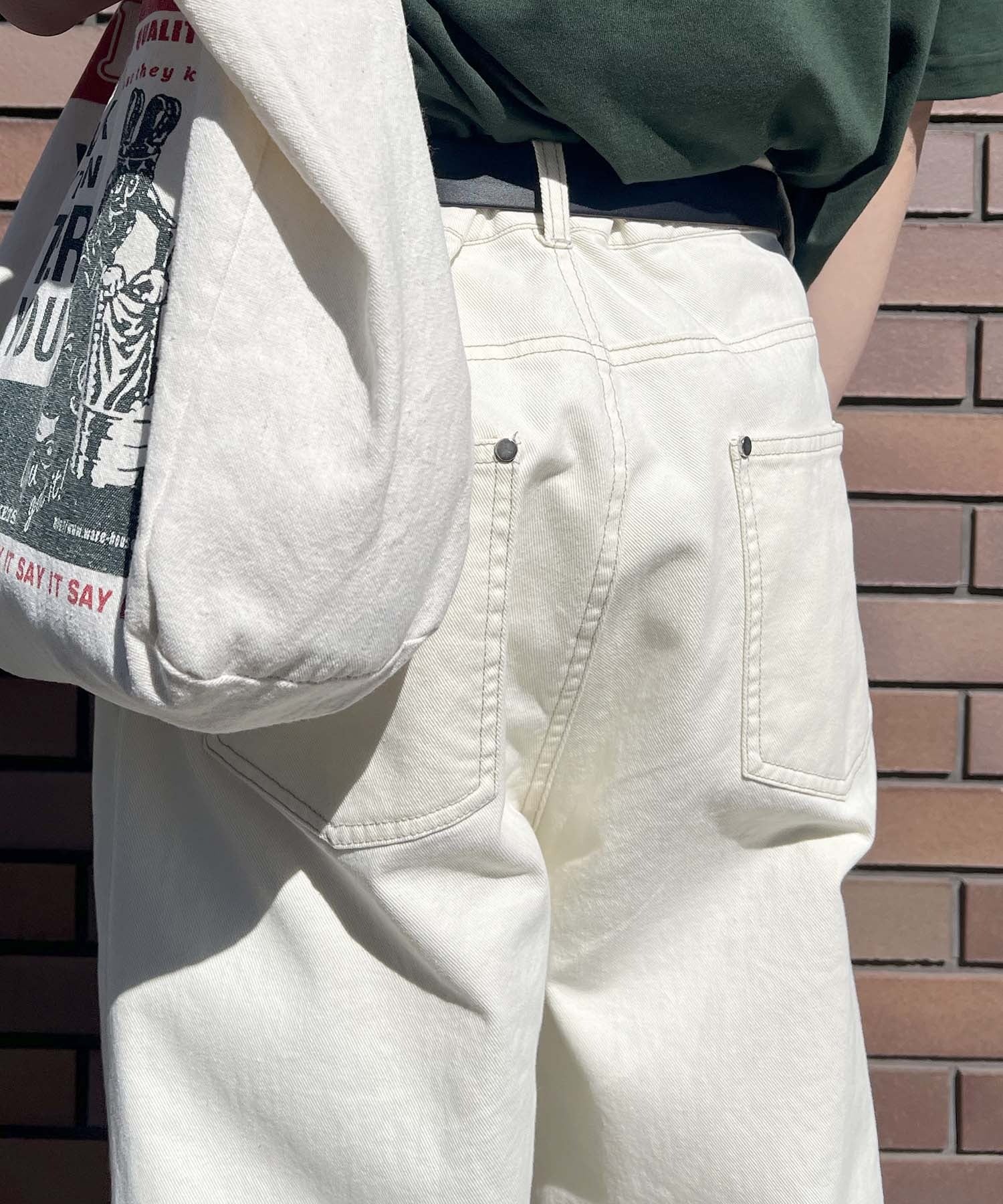24SS ナチュラルシルエット カツラギワイドパンツ