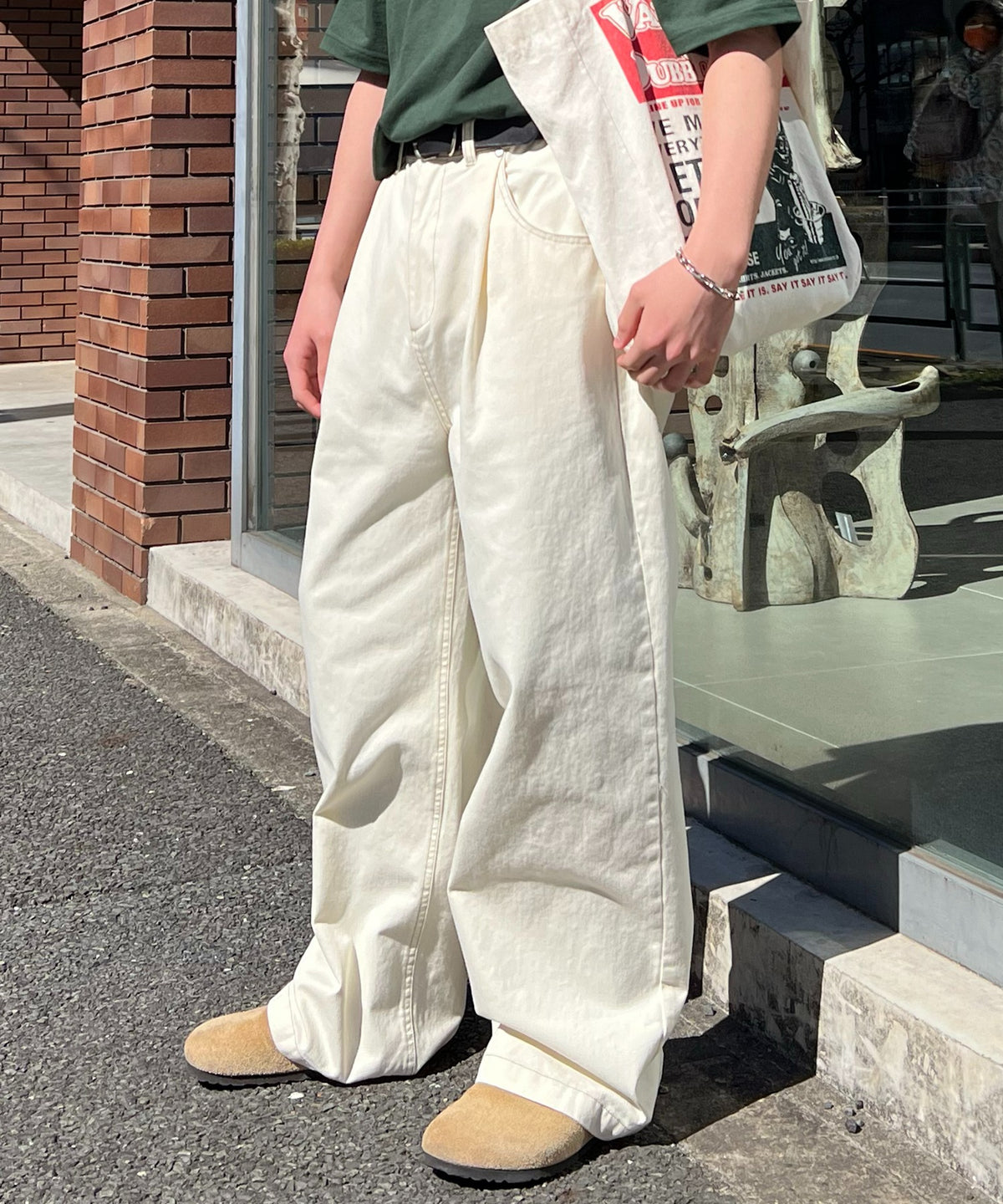 24SS ナチュラルシルエット カツラギワイドパンツ