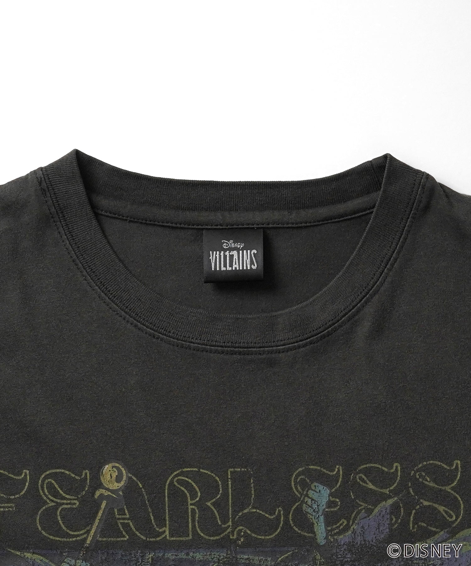【Disney Villains / ディズニーヴィランズ】MALEFICENT / マレフィセント ヴィンテージライク ピグメント加工 ビッグシルエット 半袖プリントTシャツ