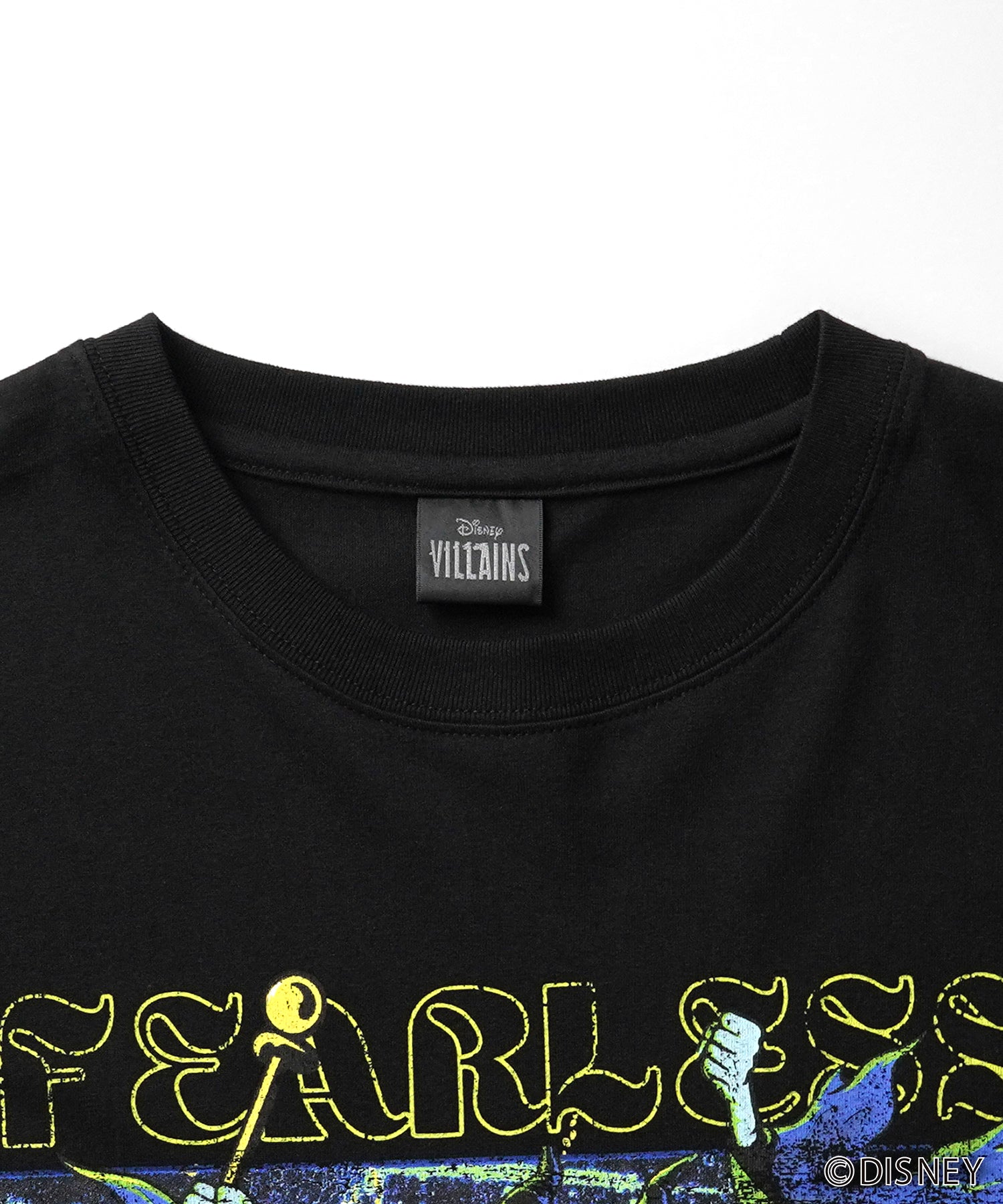 【Disney Villains / ディズニーヴィランズ】MALEFICENT / マレフィセント ヴィンテージライク ピグメント加工 ビッグシルエット 半袖プリントTシャツ