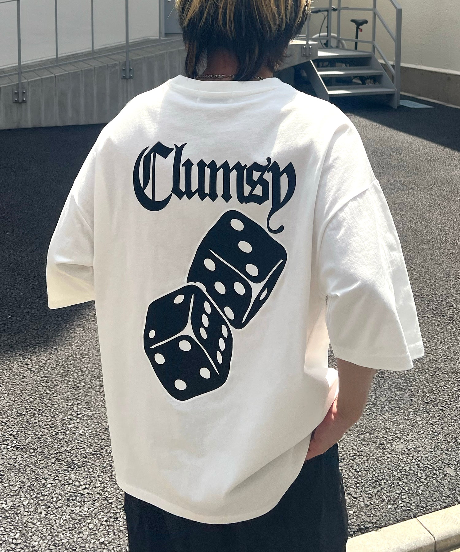 25SS 8ボール / ダイス / クラウン バックプリント ワンポイント ビッグシルエットTシャツ