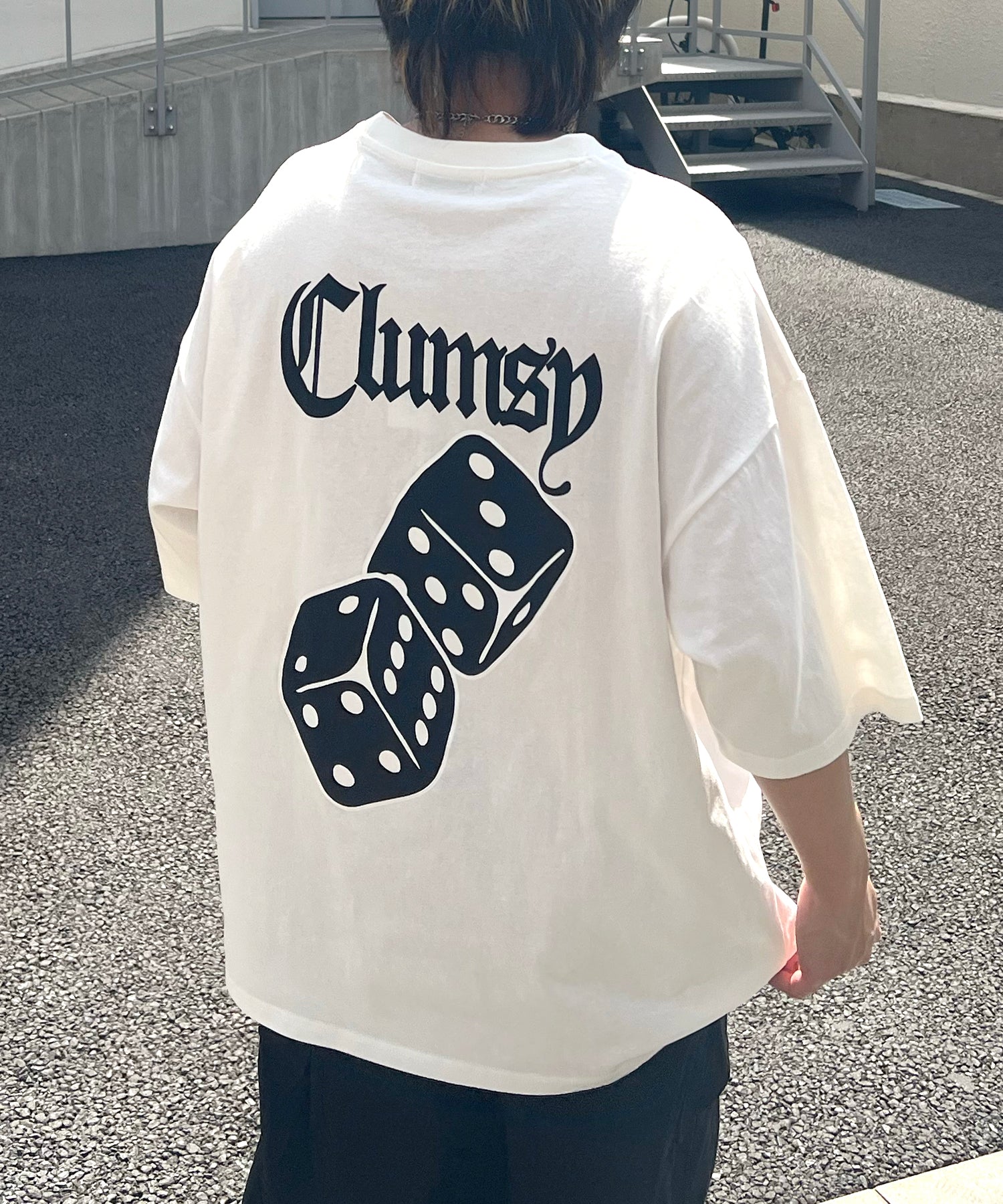 25SS 8ボール / ダイス / クラウン バックプリント ワンポイント ビッグシルエットTシャツ