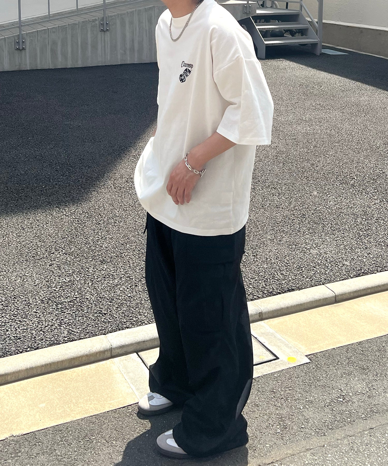 25SS 8ボール / ダイス / クラウン バックプリント ワンポイント ビッグシルエットTシャツ