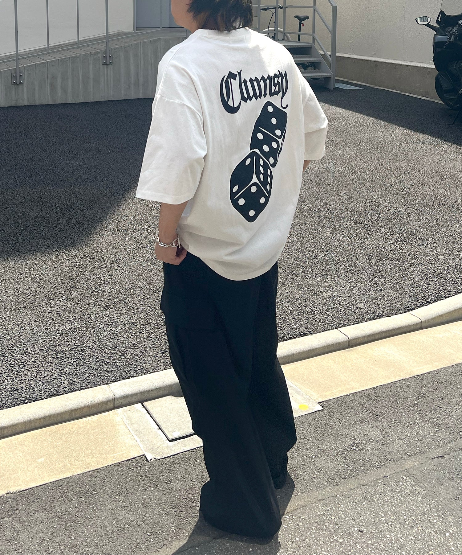 25SS 8ボール / ダイス / クラウン バックプリント ワンポイント ビッグシルエットTシャツ