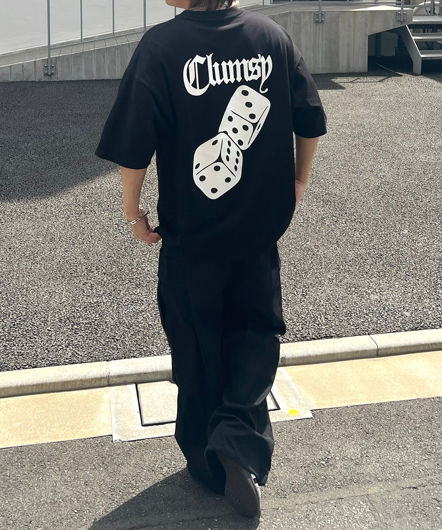 25SS 8ボール / ダイス / クラウン バックプリント ワンポイント ビッグシルエットTシャツ