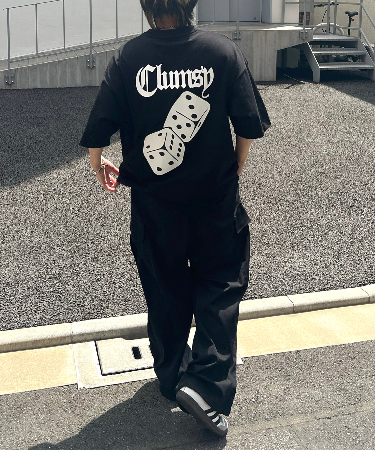 25SS 8ボール / ダイス / クラウン バックプリント ワンポイント ビッグシルエットTシャツ