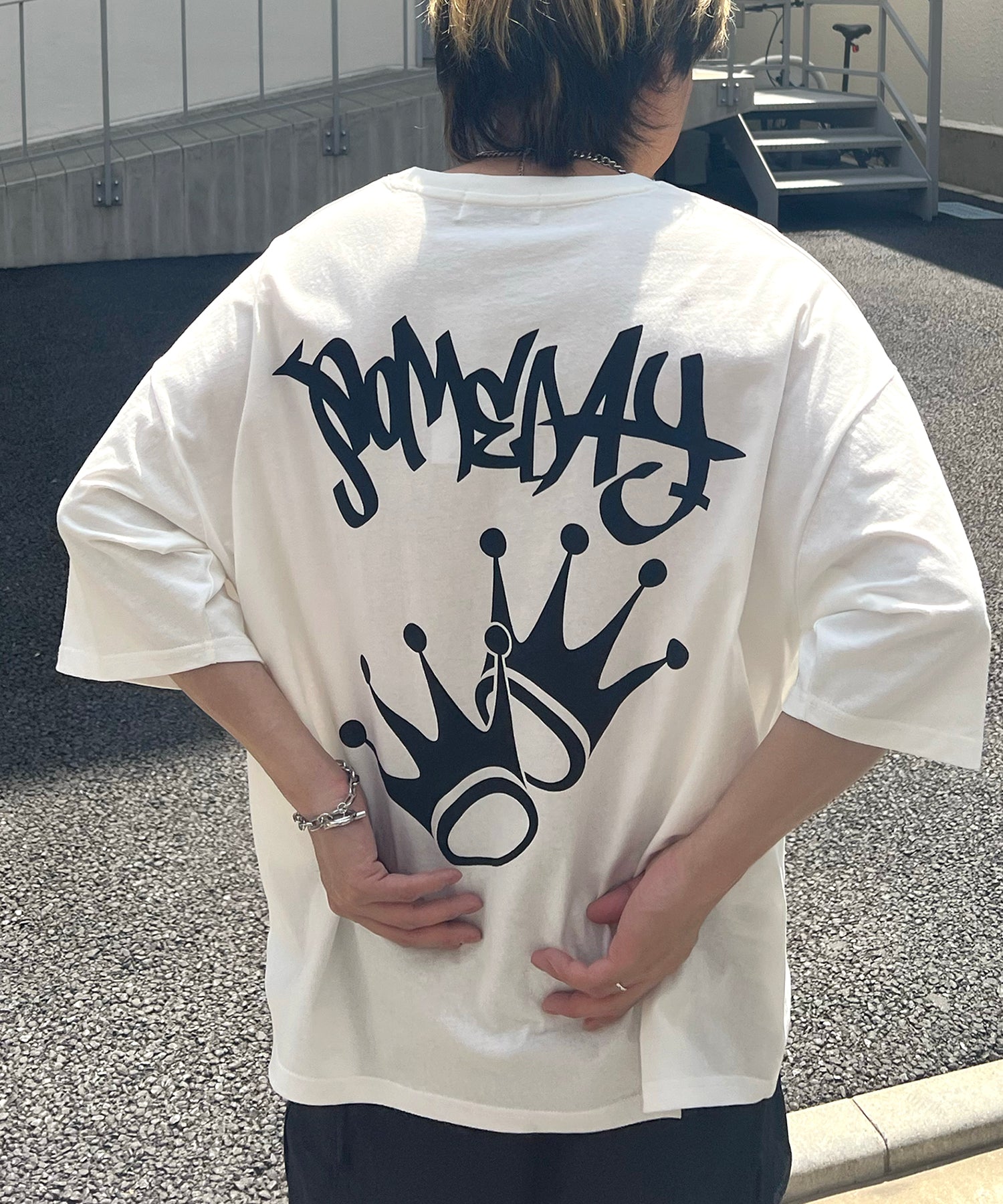 25SS 8ボール / ダイス / クラウン バックプリント ワンポイント ビッグシルエットTシャツ