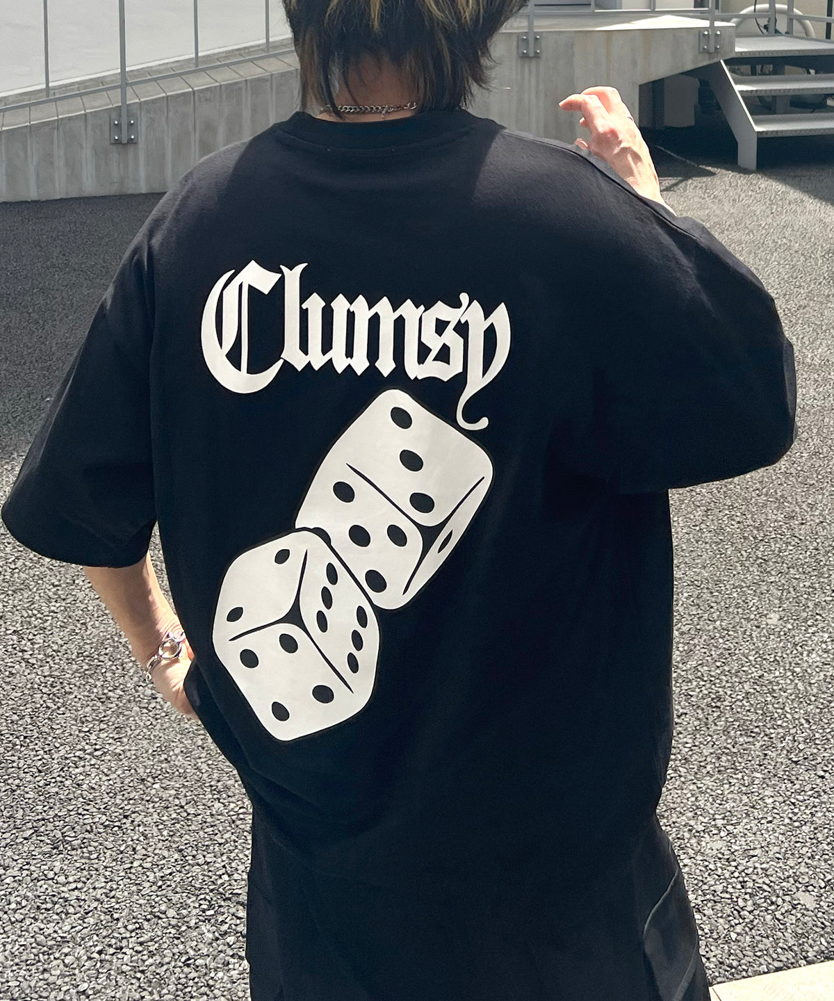 25SS 8ボール / ダイス / クラウン バックプリント ワンポイント ビッグシルエットTシャツ