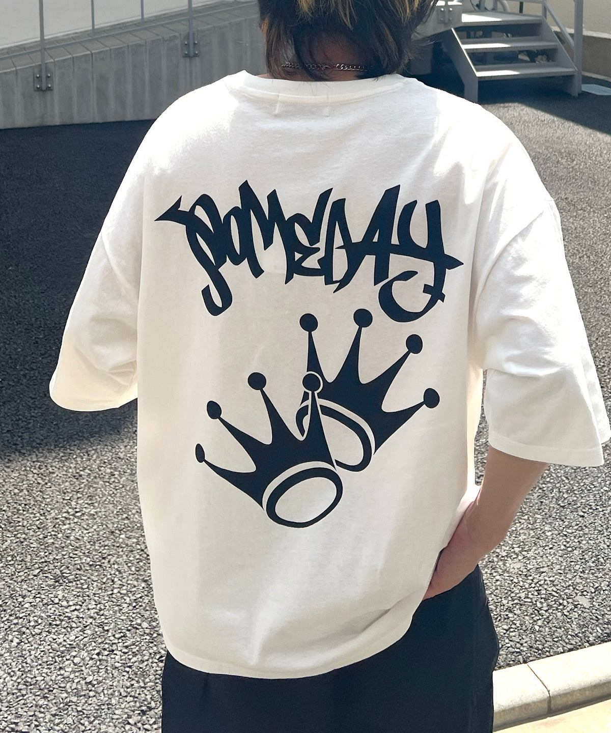 25SS 8ボール / ダイス / クラウン バックプリント ワンポイント ビッグシルエットTシャツ