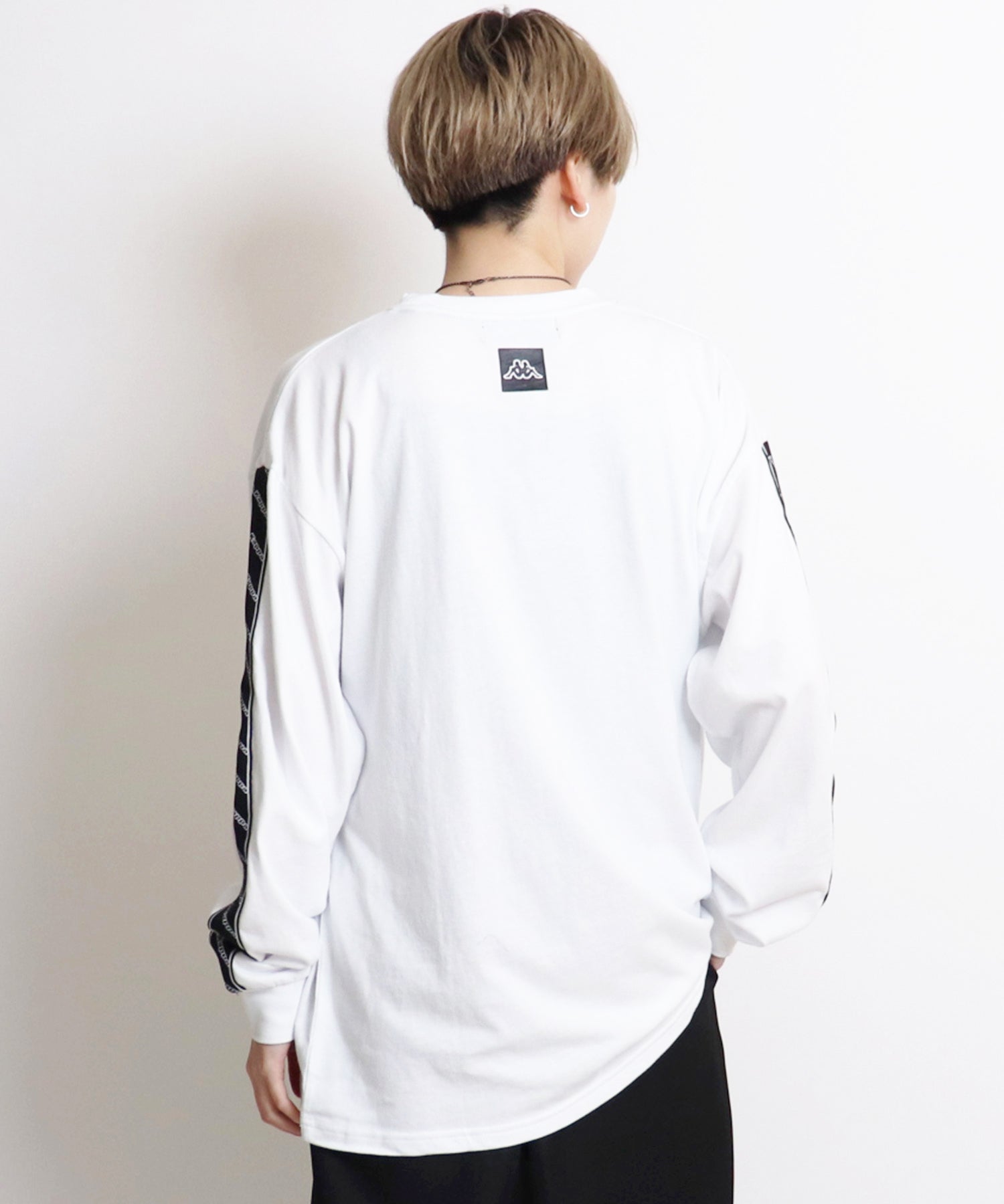 【Kappa/カッパ】別注 袖テープ 刺繍ロゴ ビッグシルエットロンT