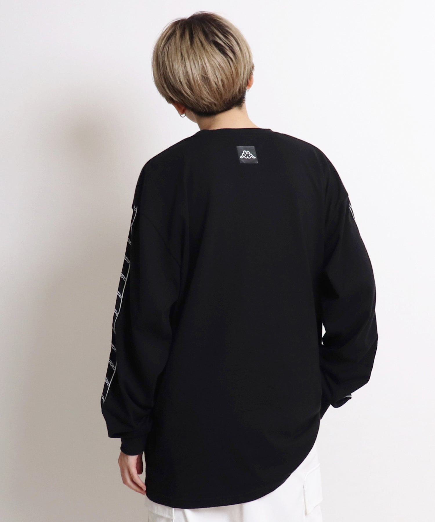 【Kappa/カッパ】別注 袖テープ 刺繍ロゴ ビッグシルエットロンT