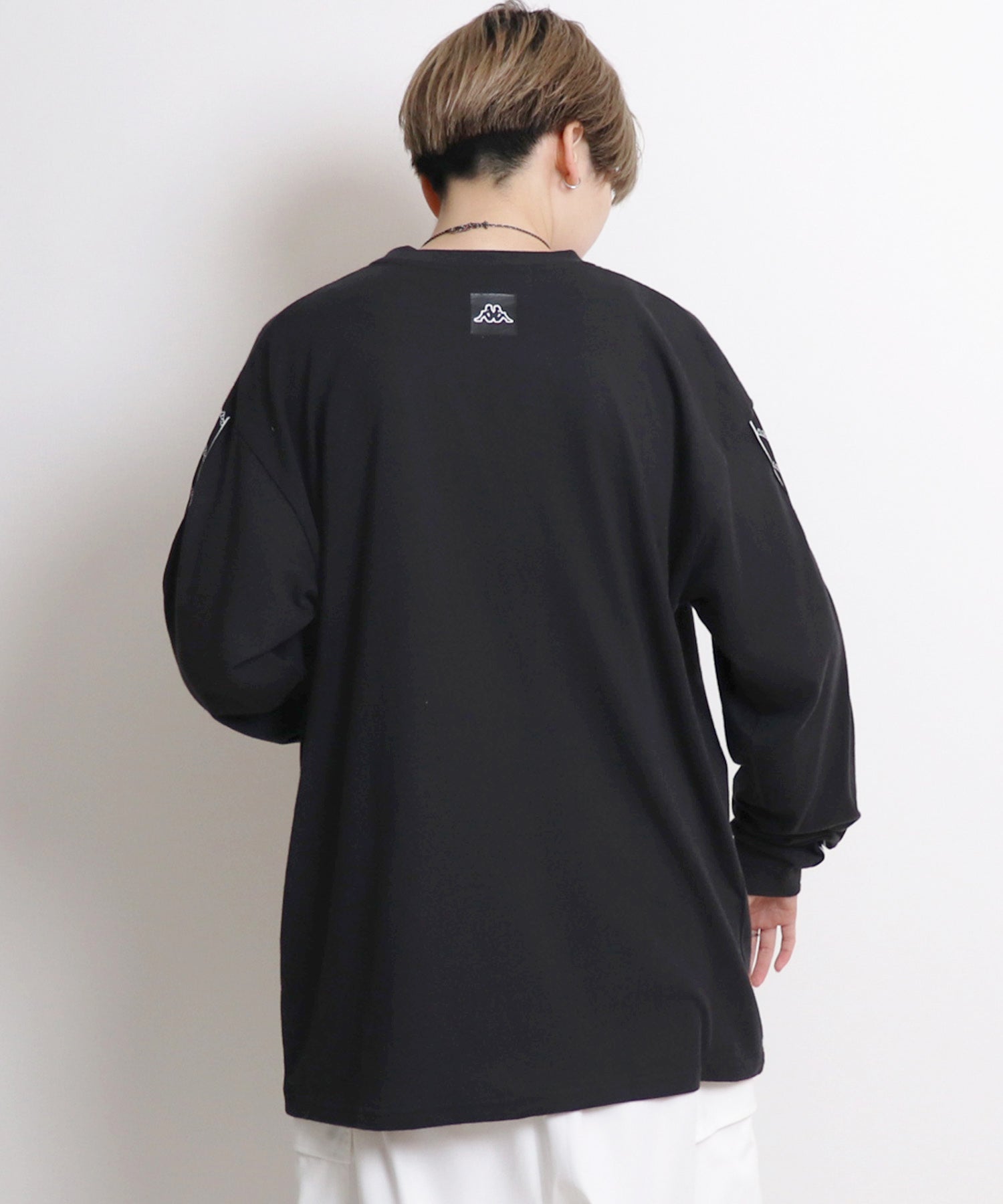 【Kappa/カッパ】別注 袖テープ 刺繍ロゴ ビッグシルエットロンT