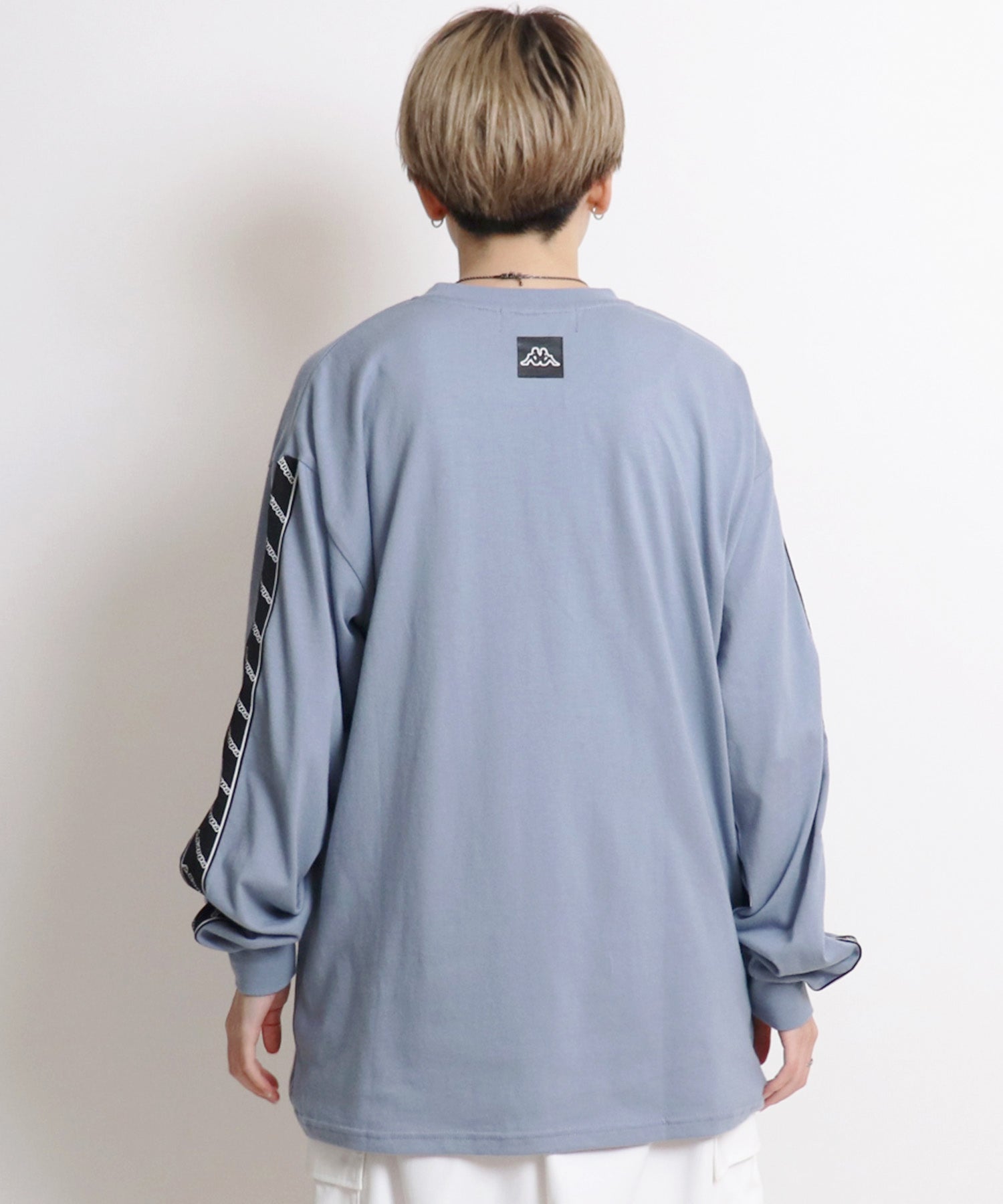 【Kappa/カッパ】別注 袖テープ 刺繍ロゴ ビッグシルエットロンT