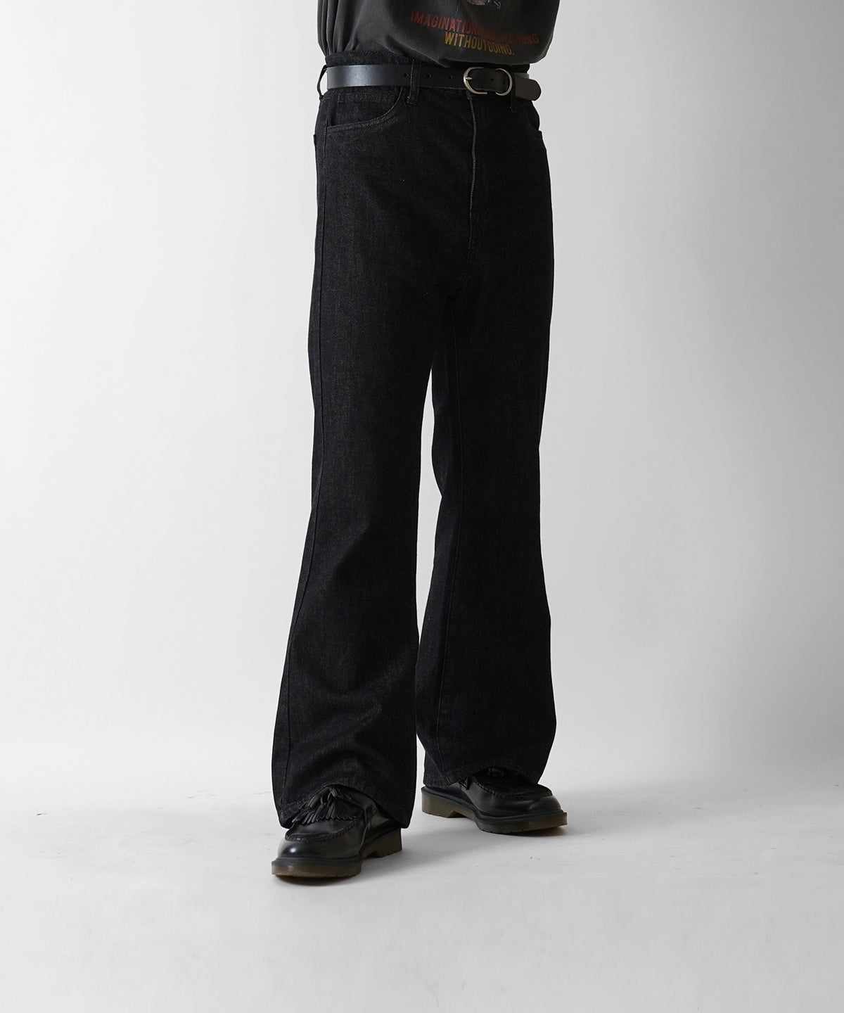 新色追加 ヴィンテージライク レトロ ブーツカット デニムフレアパンツ