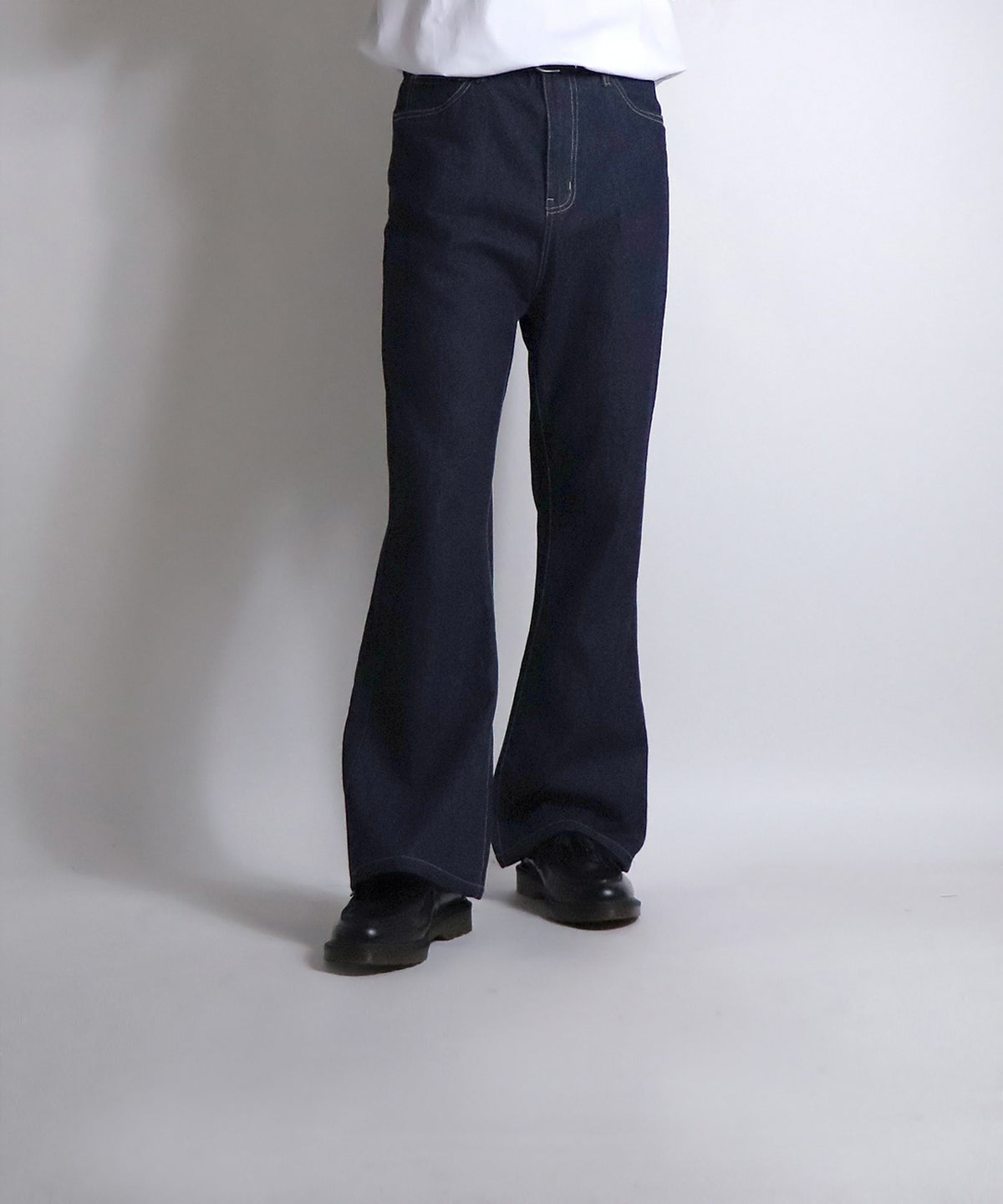 新色追加 ヴィンテージライク レトロ ブーツカット デニムフレアパンツ