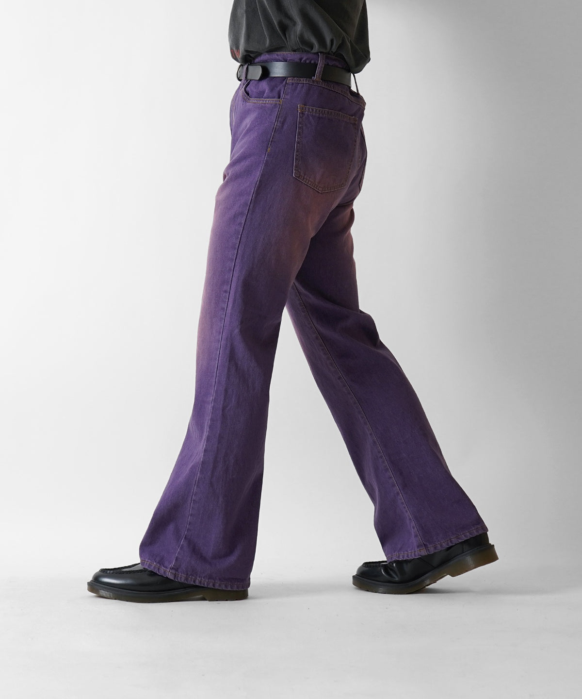 25SS 新色追加 ヴィンテージライク レトロ ブーツカット デニムフレアパンツ