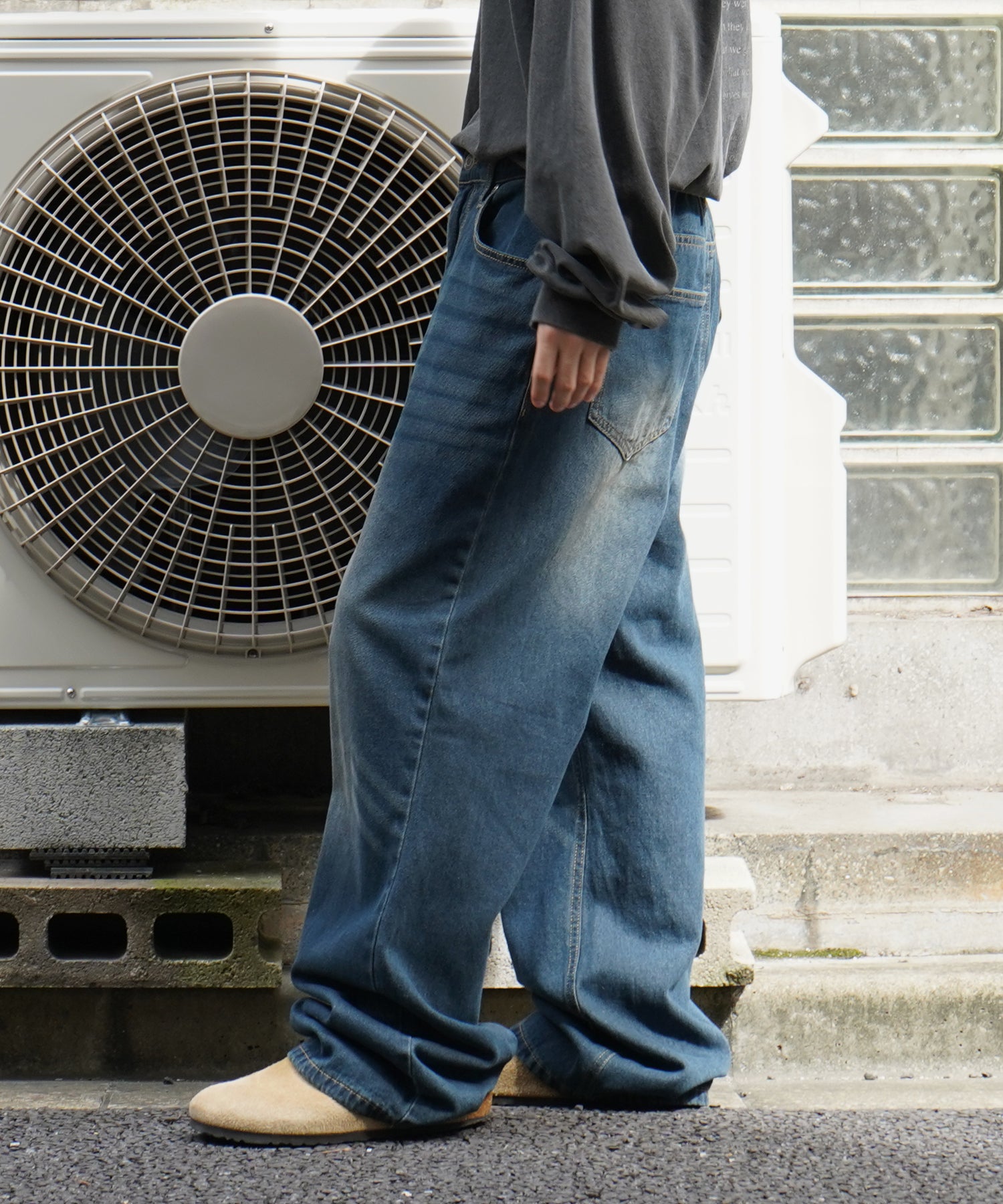 25SS ヴィンテージメイク レトロライク ワイドテーパード デニムパンツ